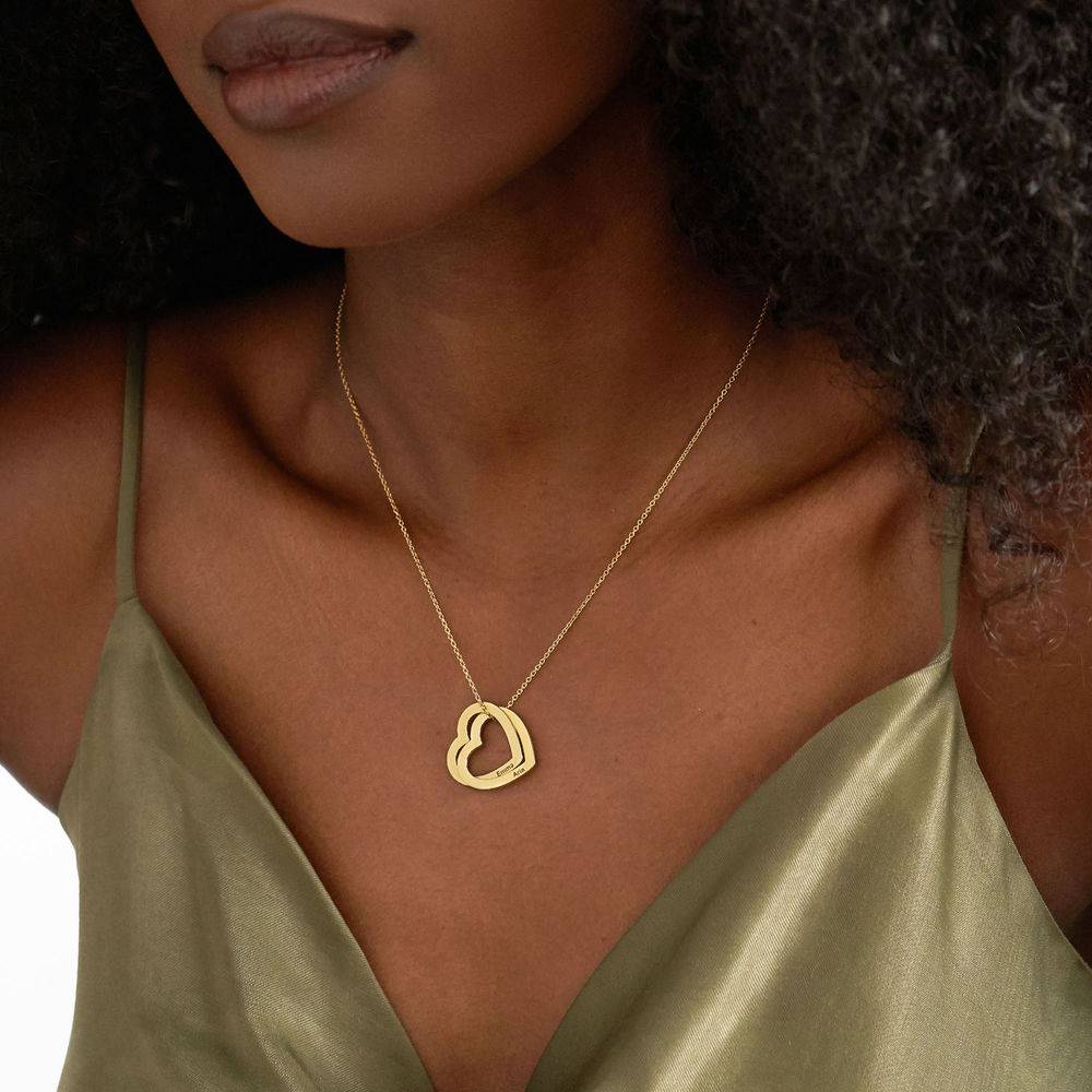 Interlocking Hearts Necklace with 18K Gold Vermeil
