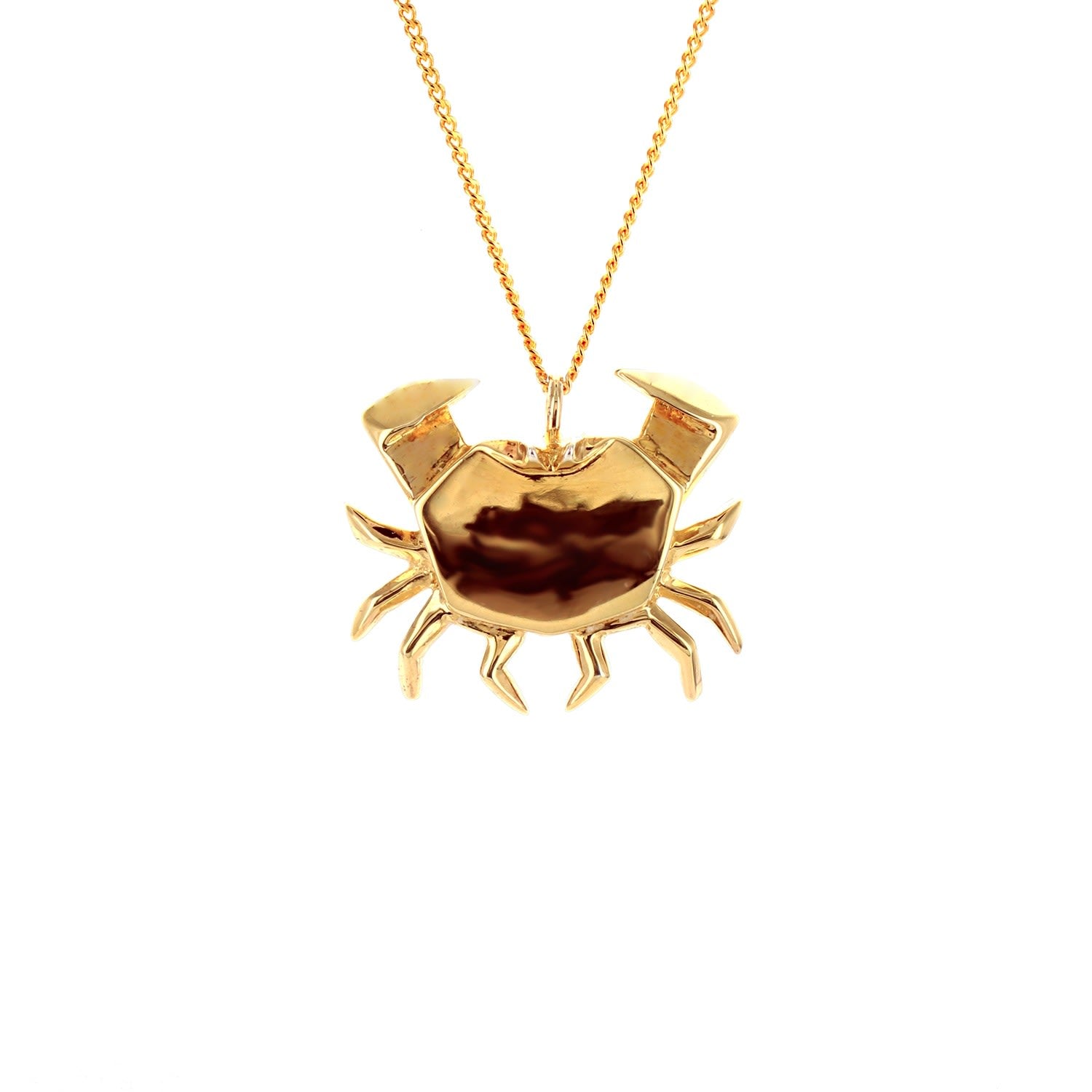 Crab Necklace Gold