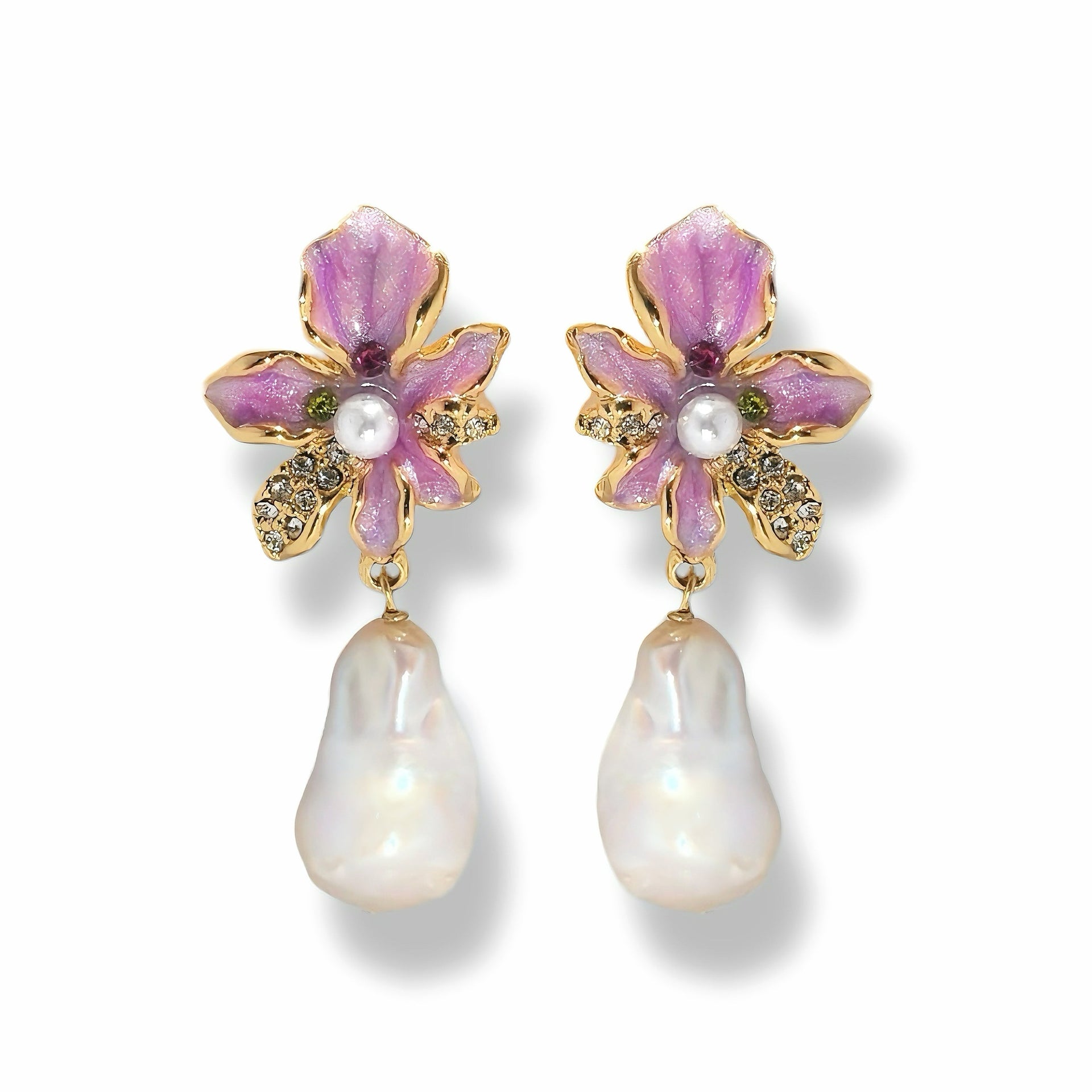 Iris Bloom Earrings