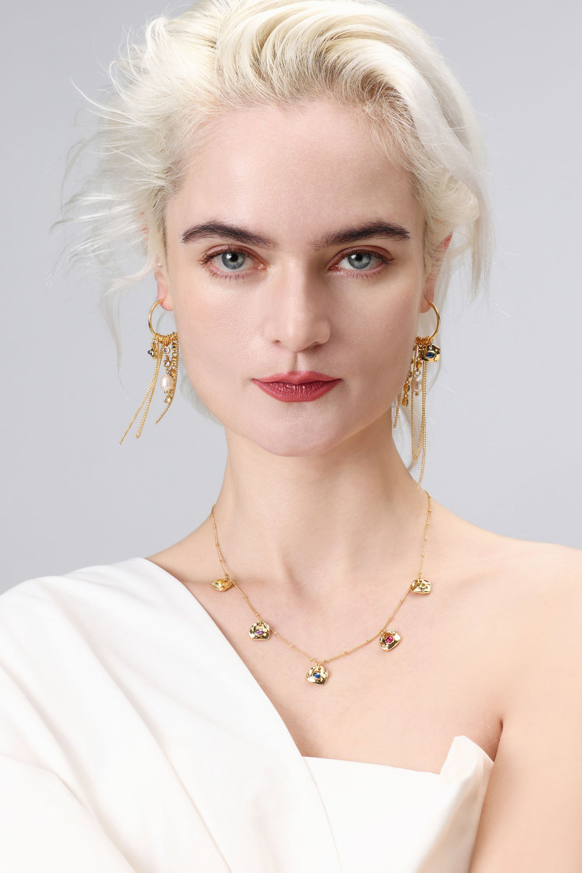 Iris Gold Radiant Reverie Gemstone Necklace