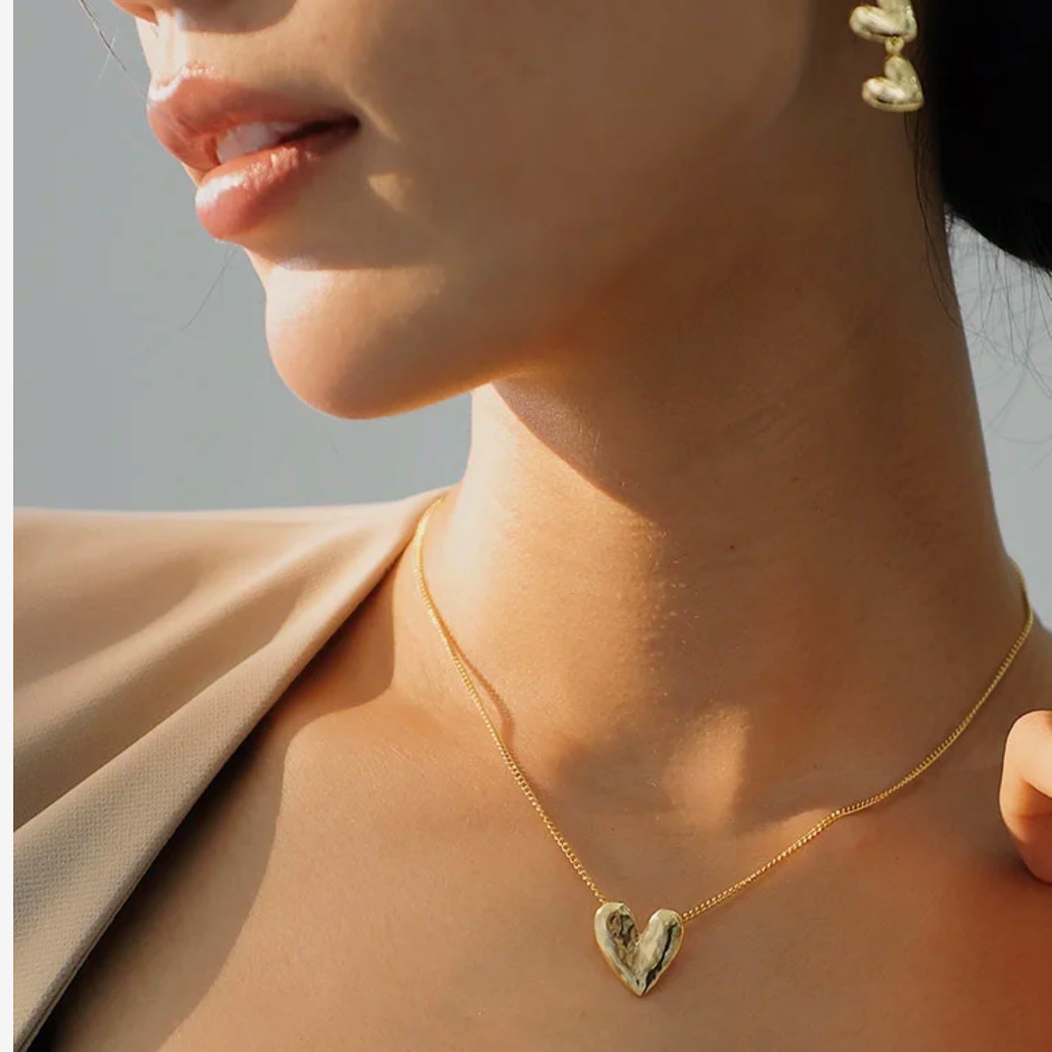 Iris Love Heart Necklace