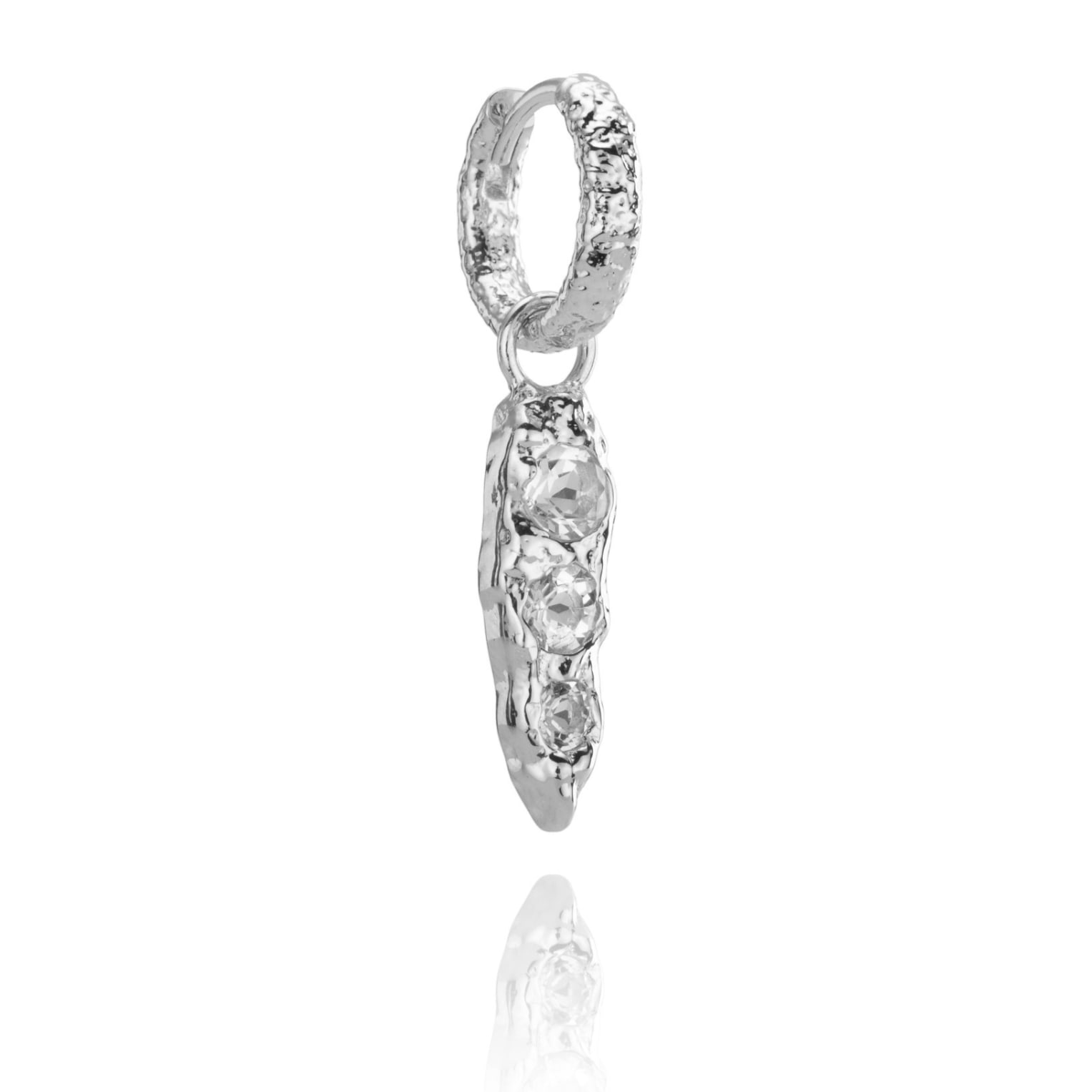 Iris Molten Spike Earring Charm - Silver