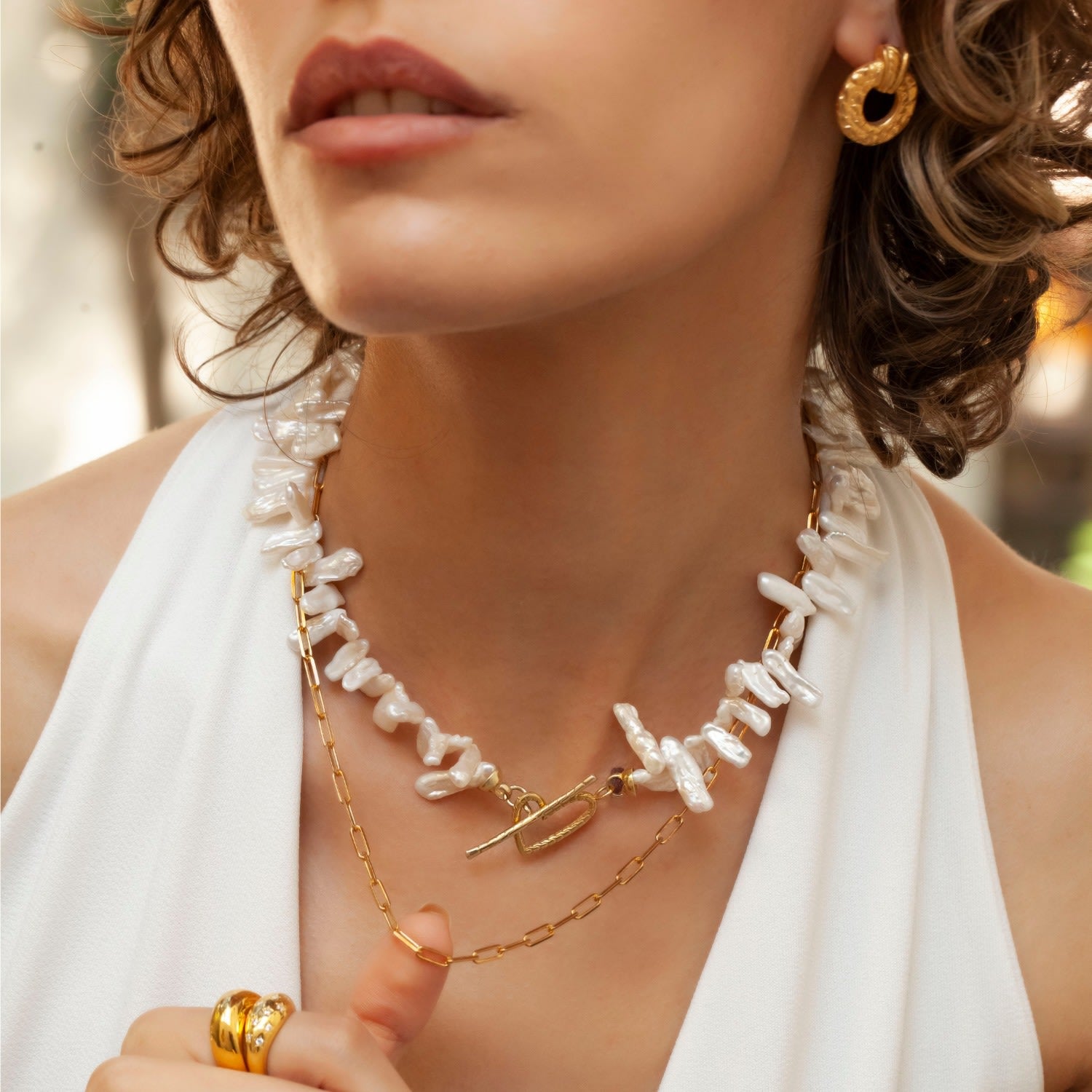 Irregular Baroque Pearl Necklace