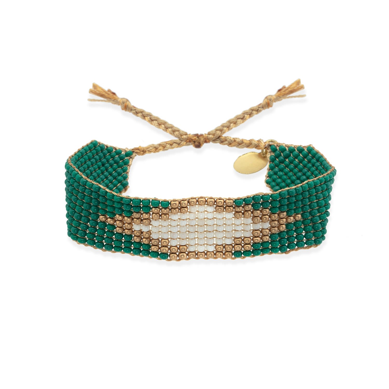 Isabella Beaded Bracelet - Green