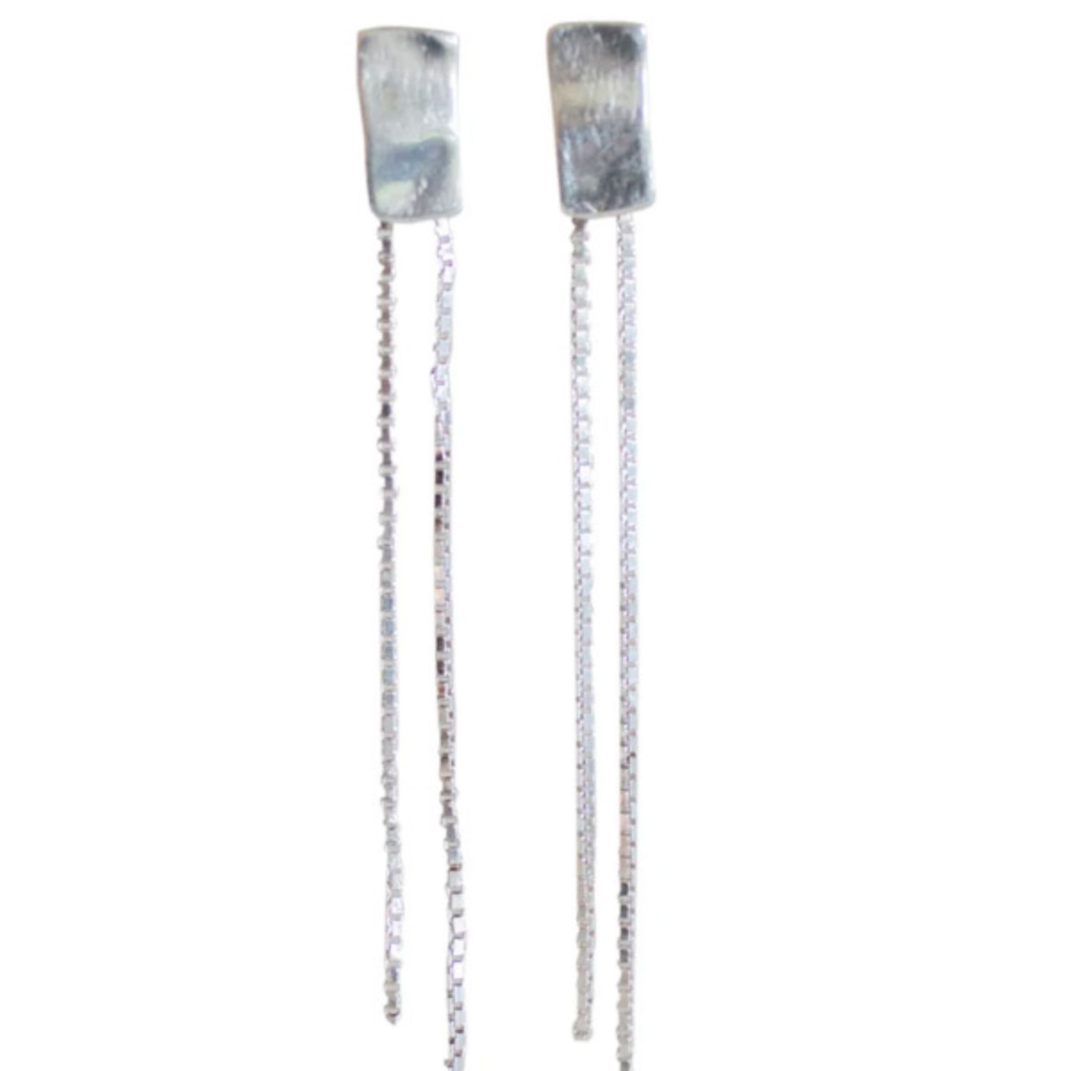 Isadora Silver Stud Earrings