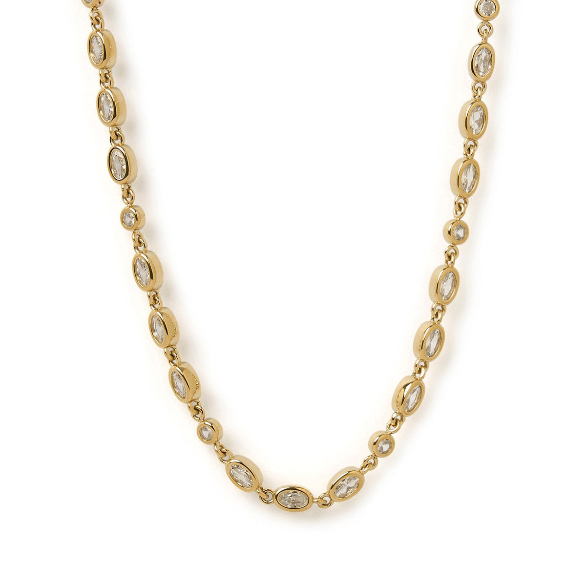 Isadora Gold Necklace Stone