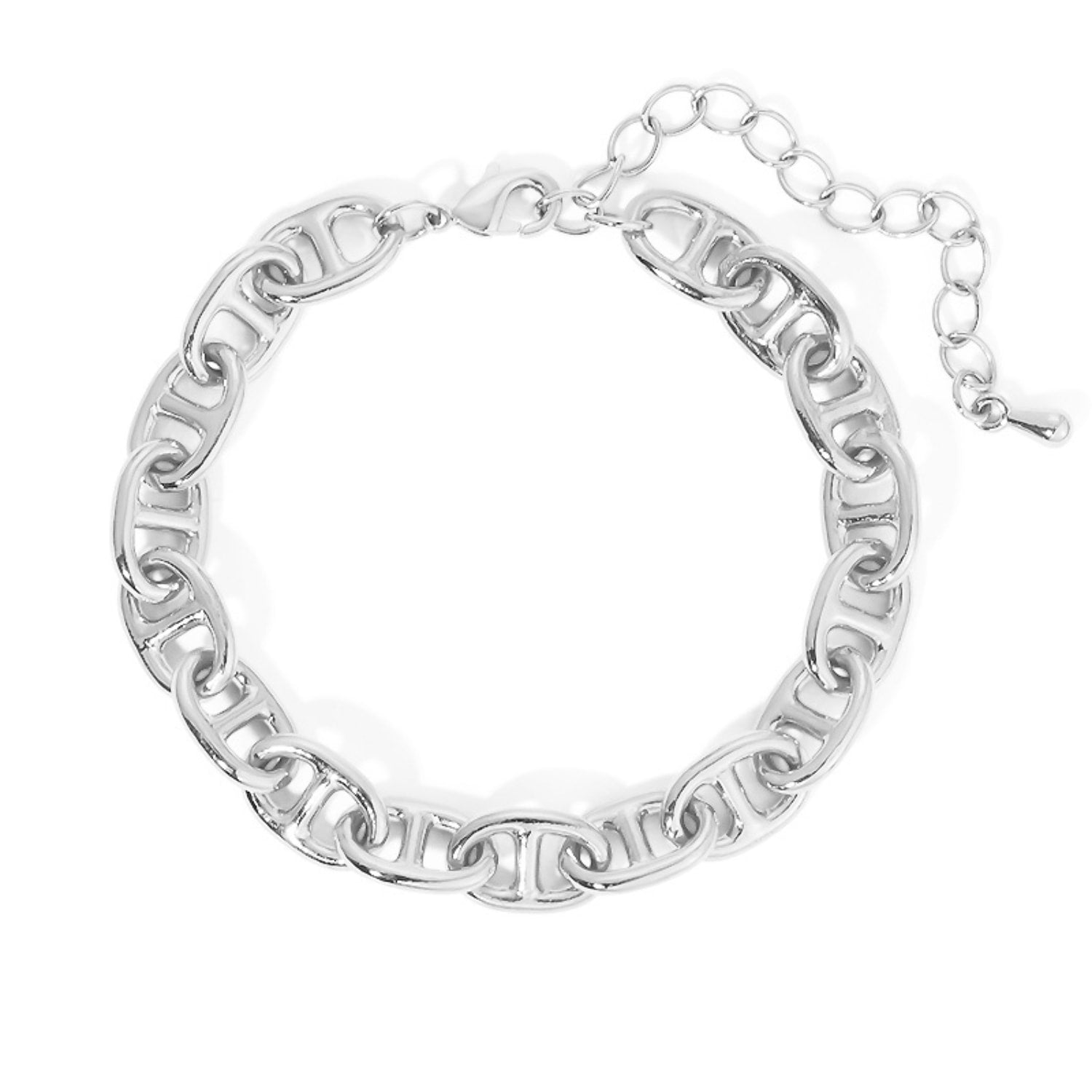 Isla Anchor Chain Bracelet - Silver