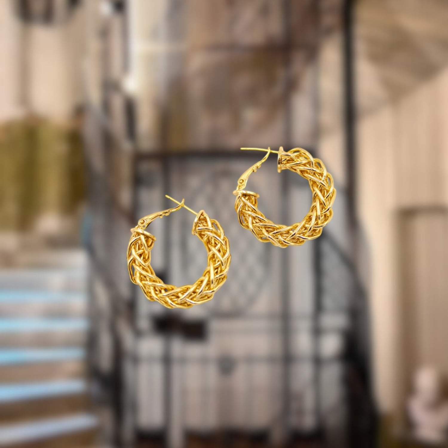Istanbulite Boho Hoop Earrings