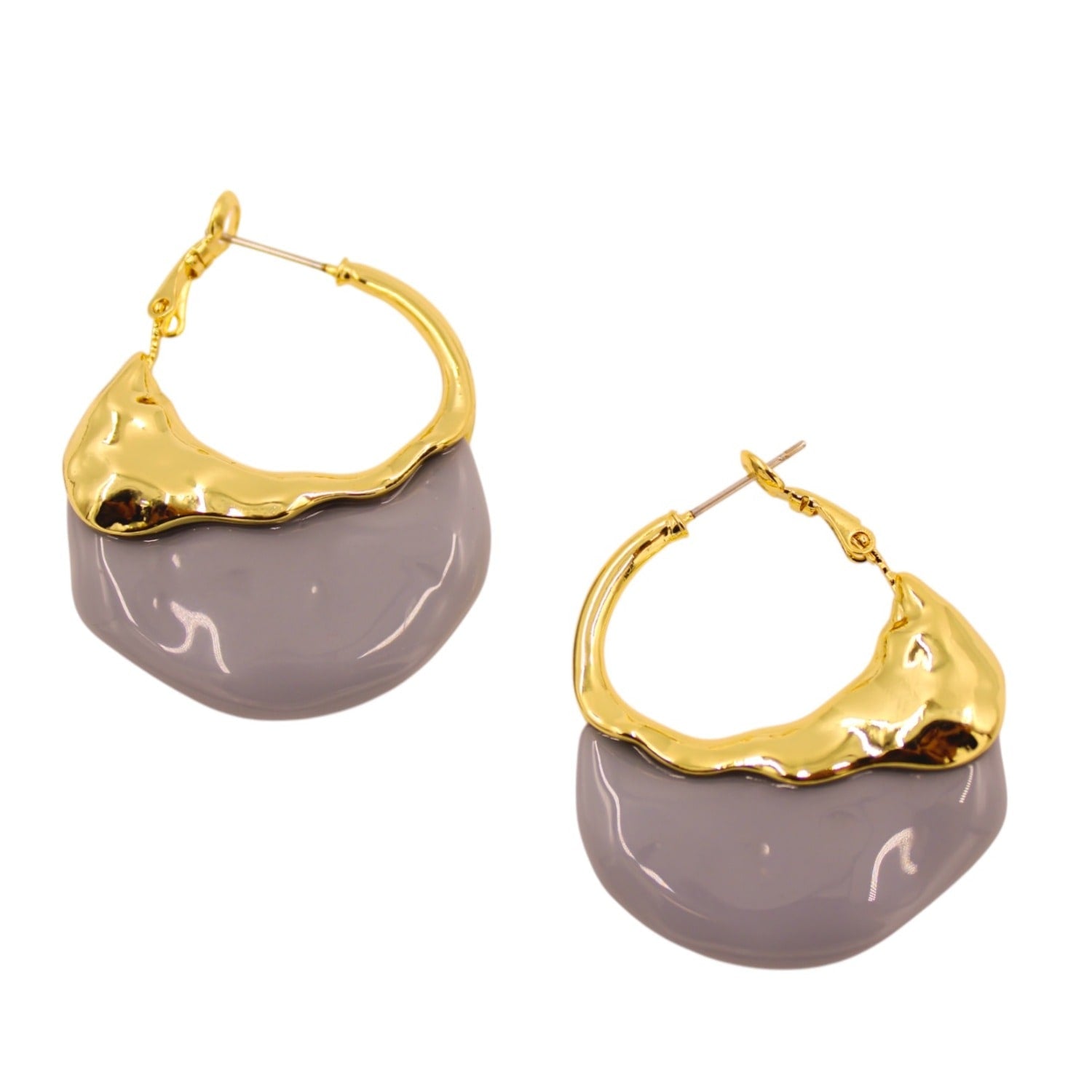 Istanbulite Enamel Hoop Earrings