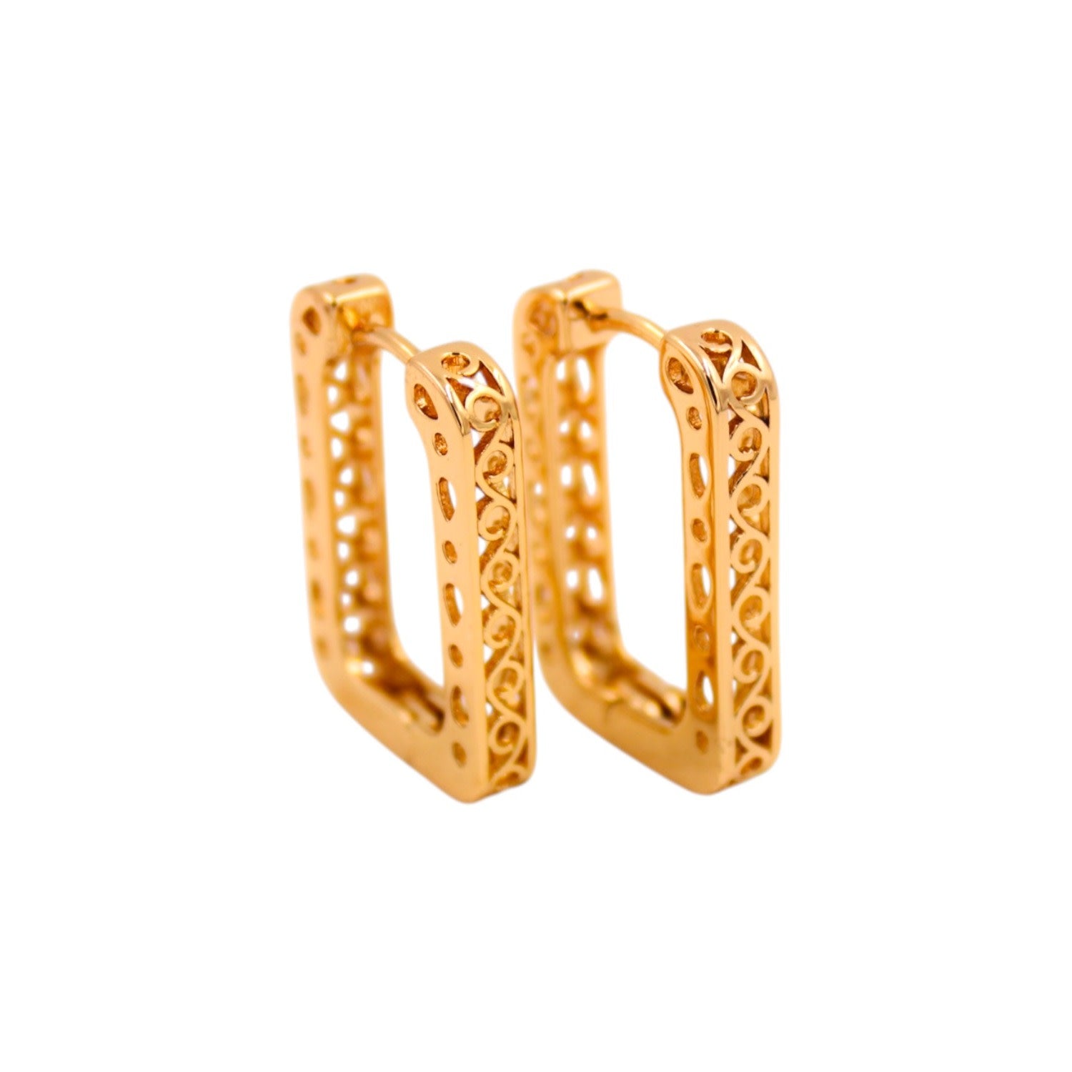 Istanbulite Texture Hoop Earrings
