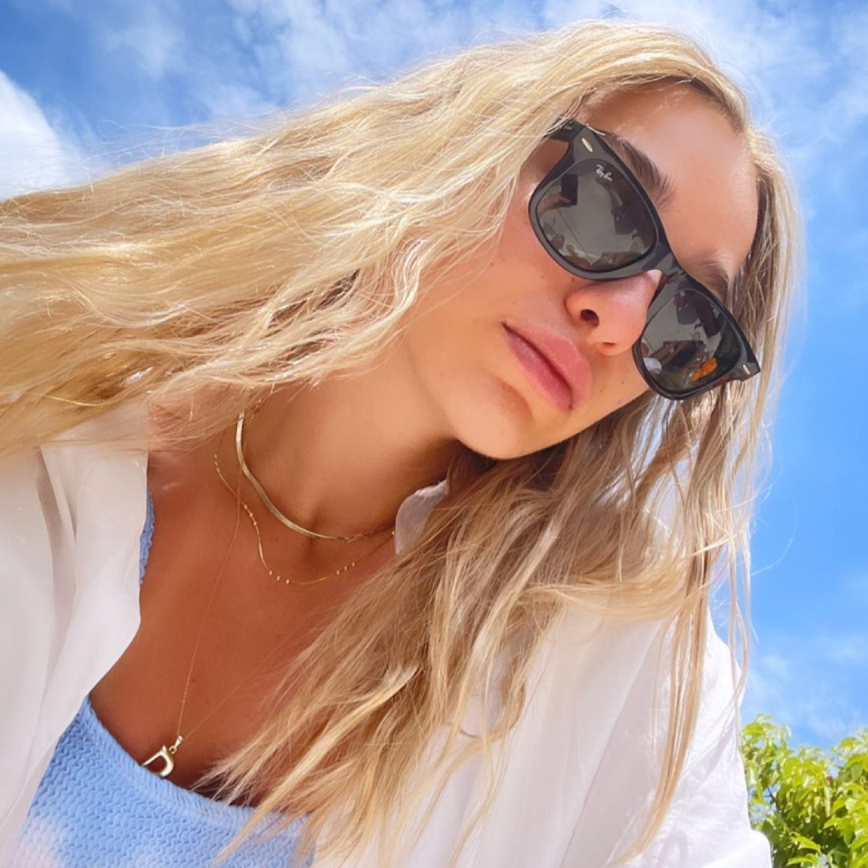 Three Bead Sterling Silver Chain Satellite Necklace