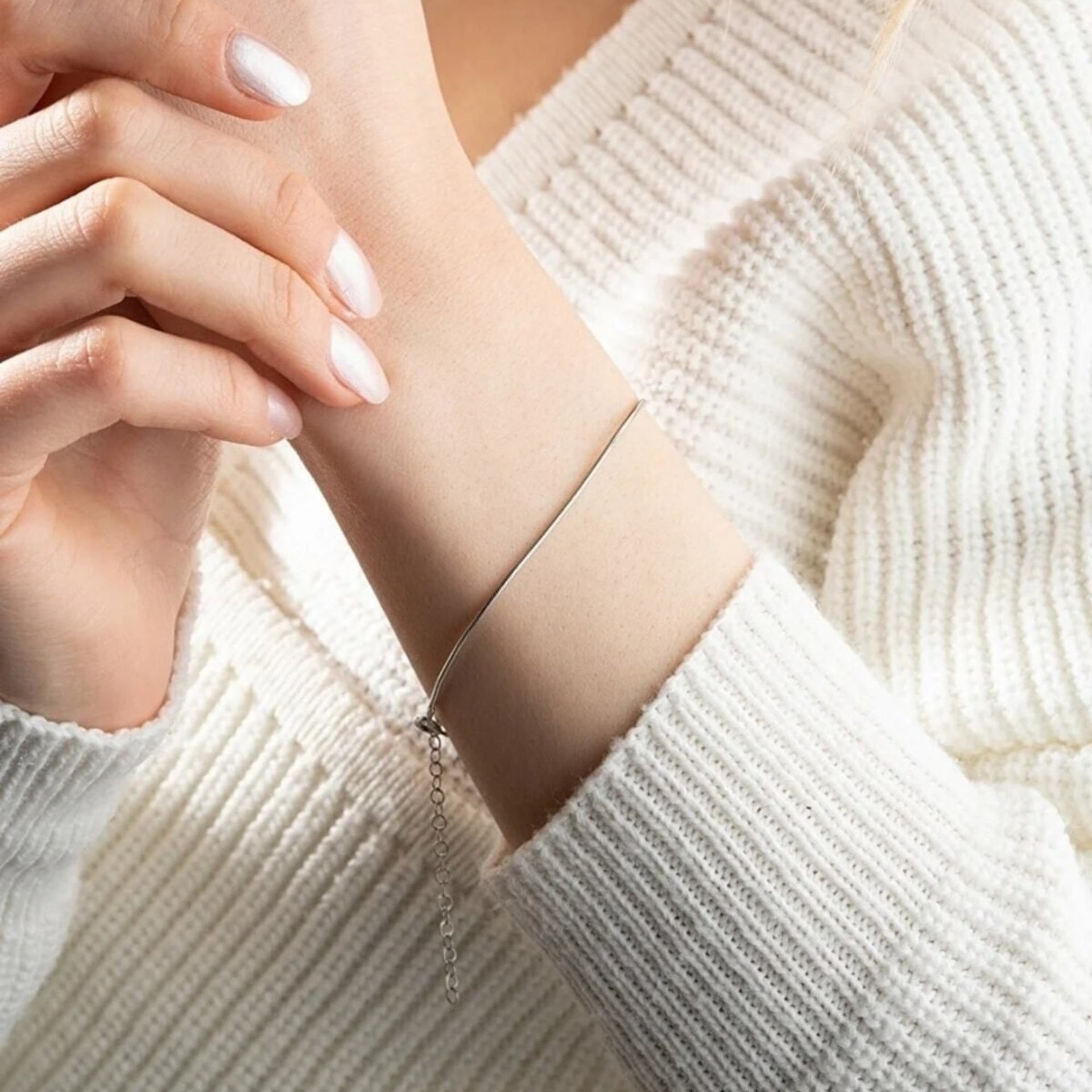 Italian Style Snake Silver Chain Bracelet