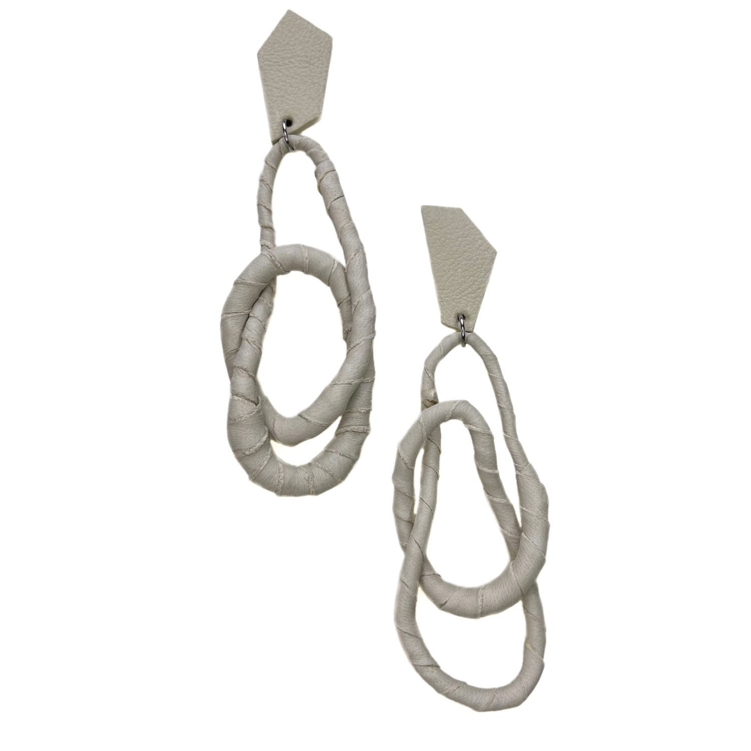 Ivory Geo Flex Dangle Earrings