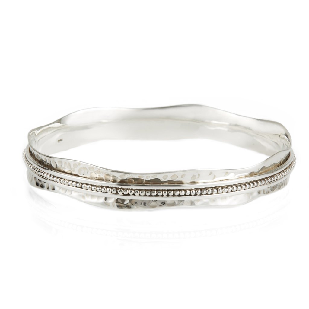Aura Halo Silver Spinning Bangle