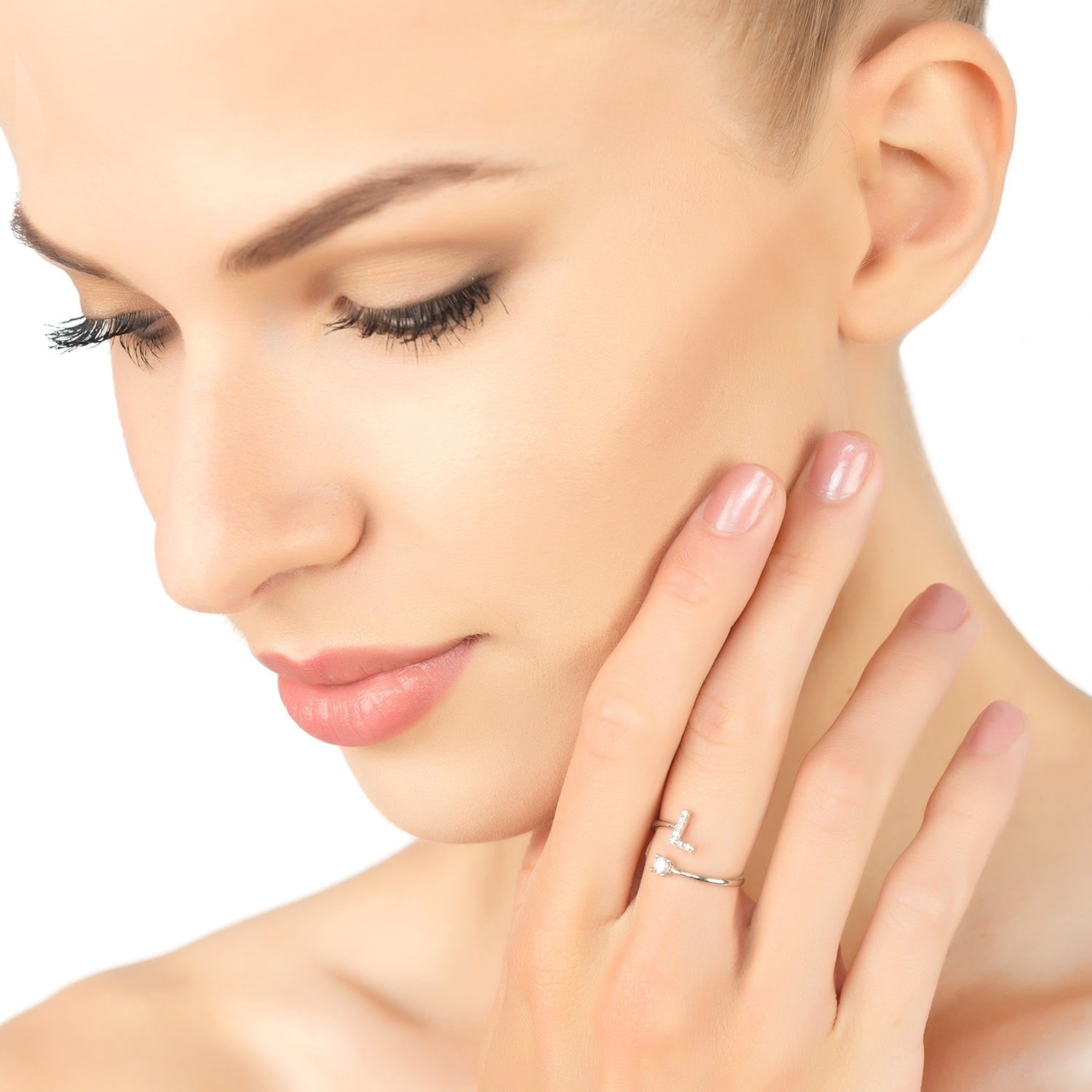 Initial Ring Silver L