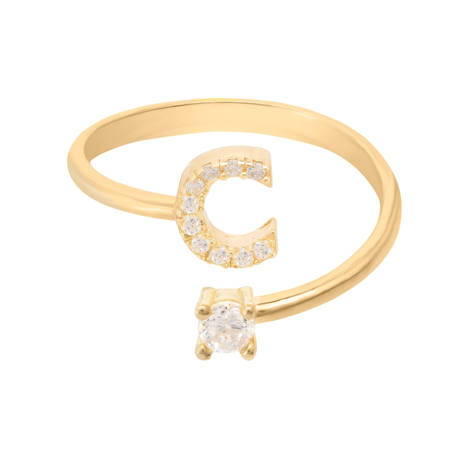 Initial Ring Gold C