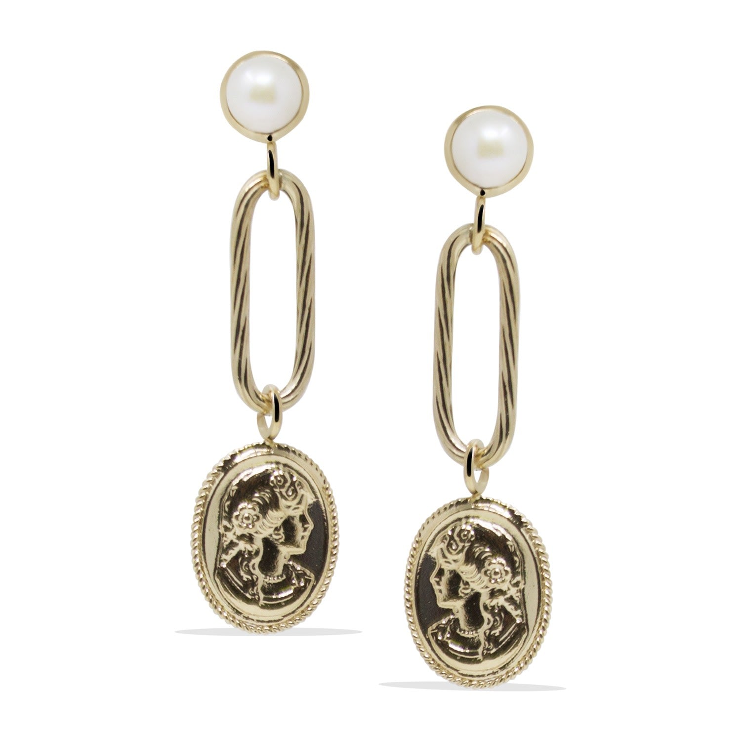 Beatrice Gold-Plated Drop Earrings
