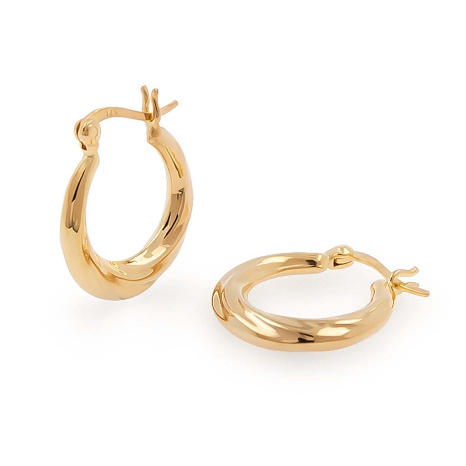 River Gold Hoop Earrings