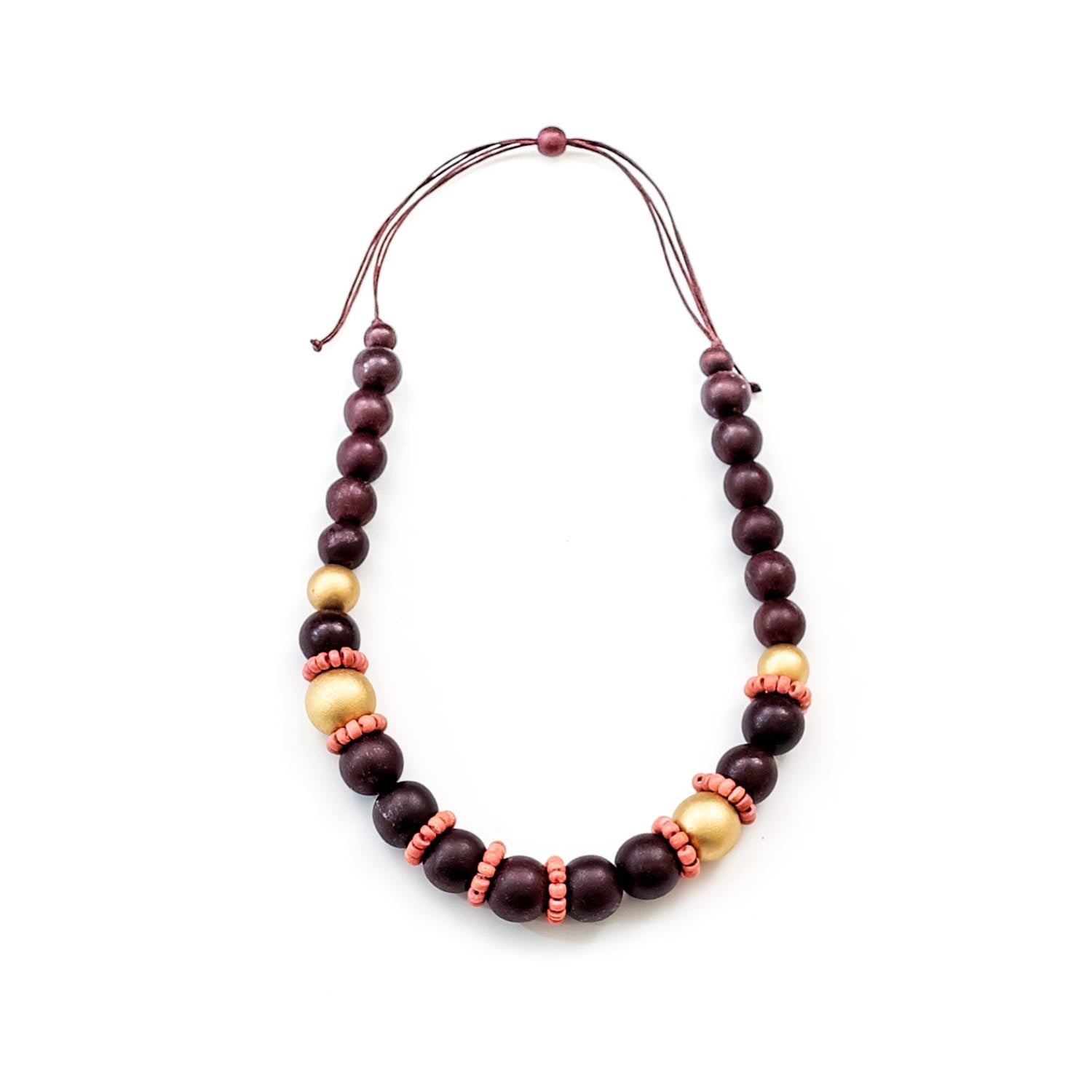Pompa Statement Necklace, Wine