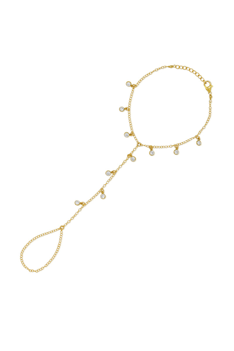 Liana Cz Gemstone Gold Hand Chain
