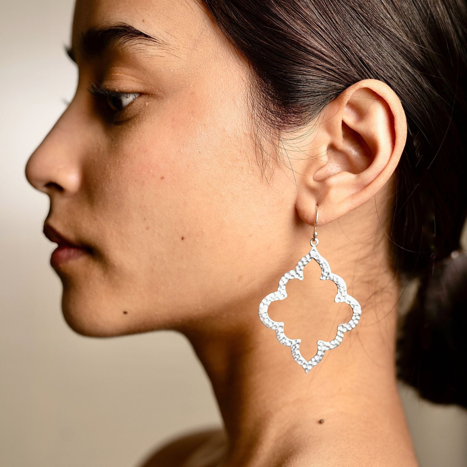 Jaipur Ashram Window Earrings - Sterling Silver