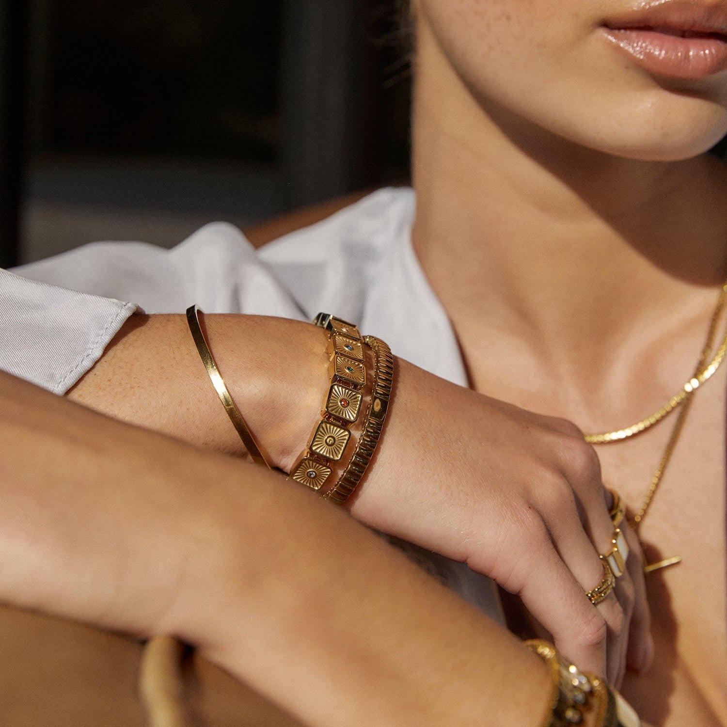 Jasper Gold Bracelet