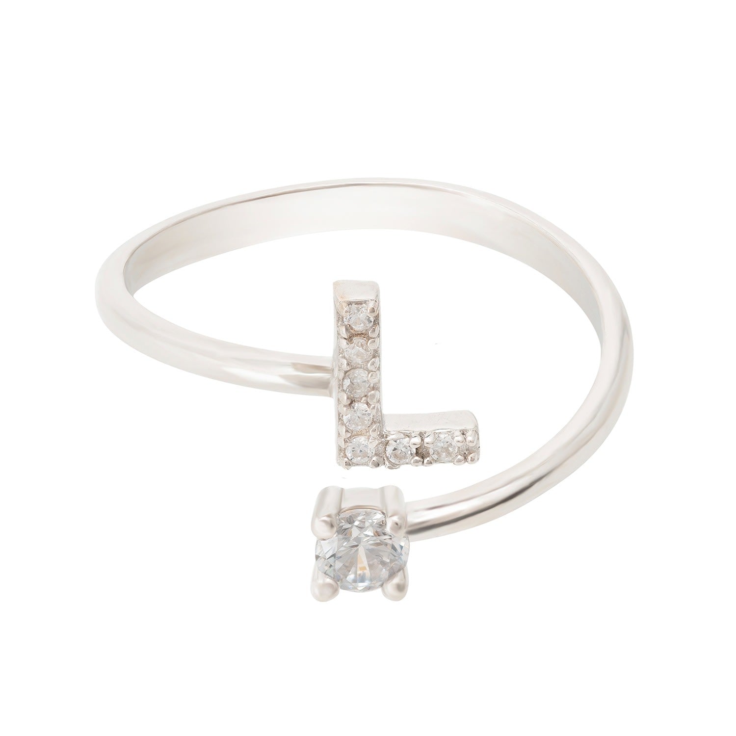 Initial Ring Silver L