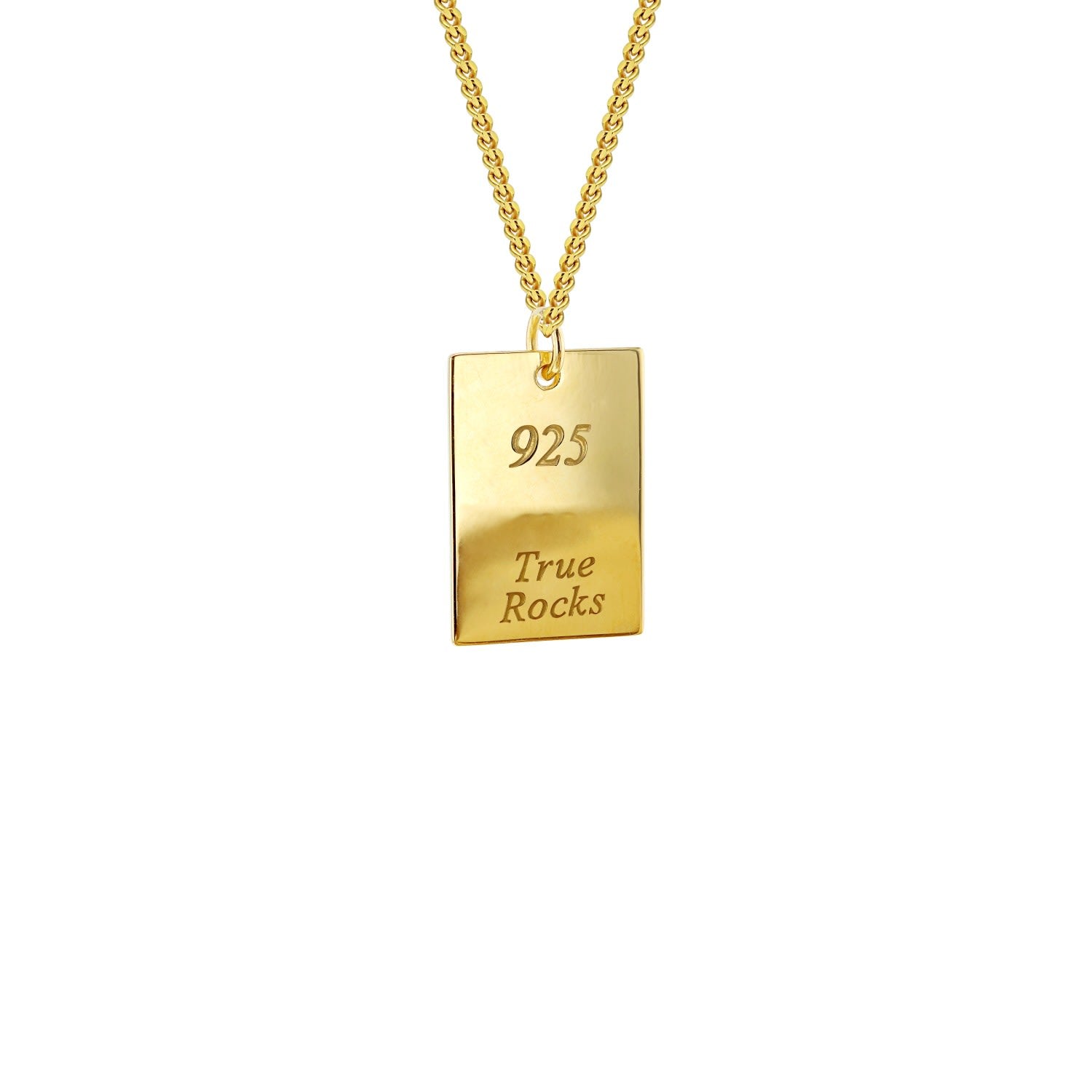 Access All Areas Pass Pendant 18Kt Gold Plated