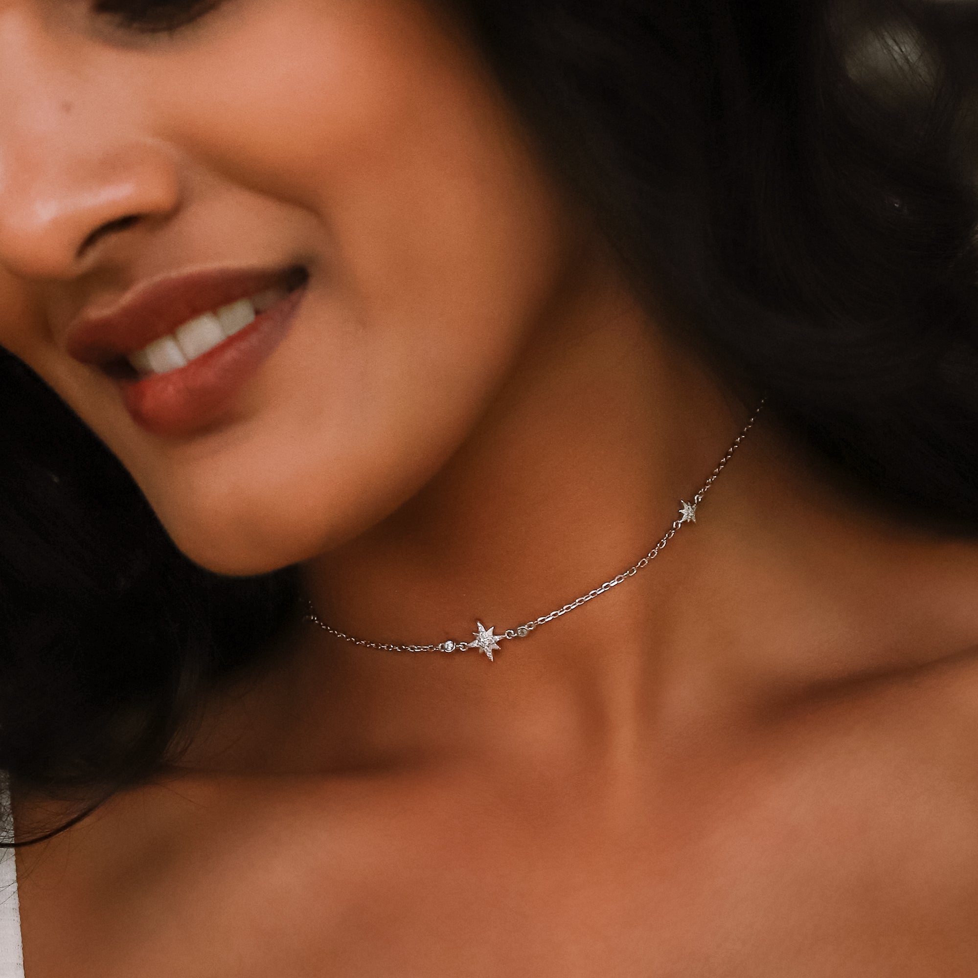 Jenna Star Choker | Sterling Silver