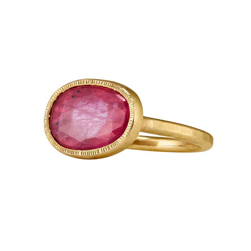 Jessamine Ruby Engagement Ring in 18ct Fairmined Gold