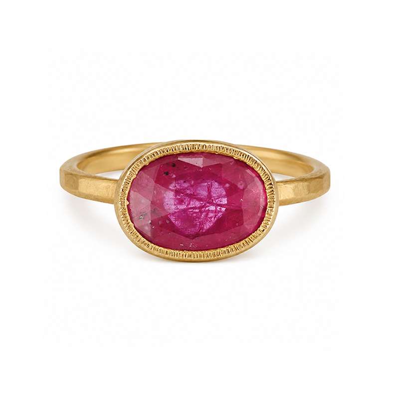 Jessamine Ruby Engagement Ring in 18ct Fairmined Gold