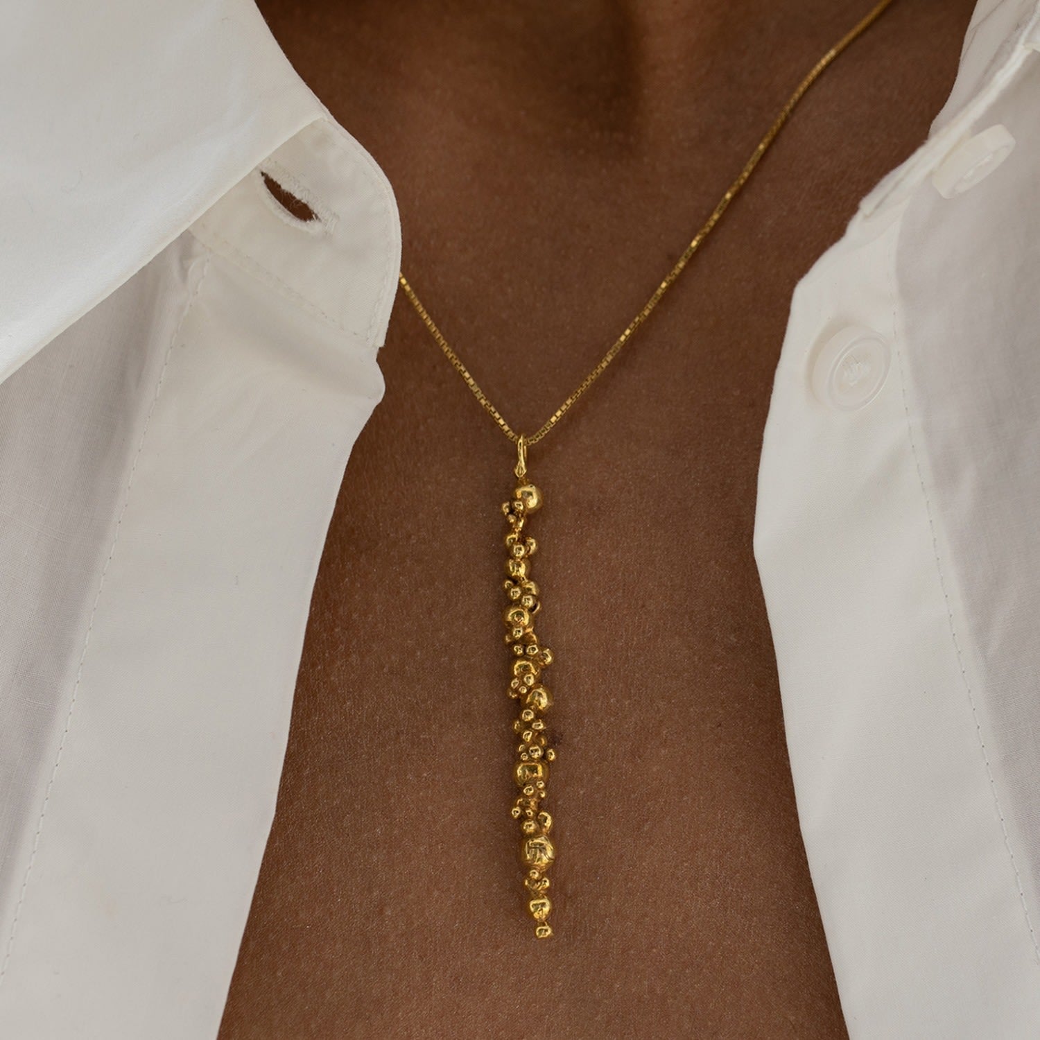 Céleste Deux Necklace Gold