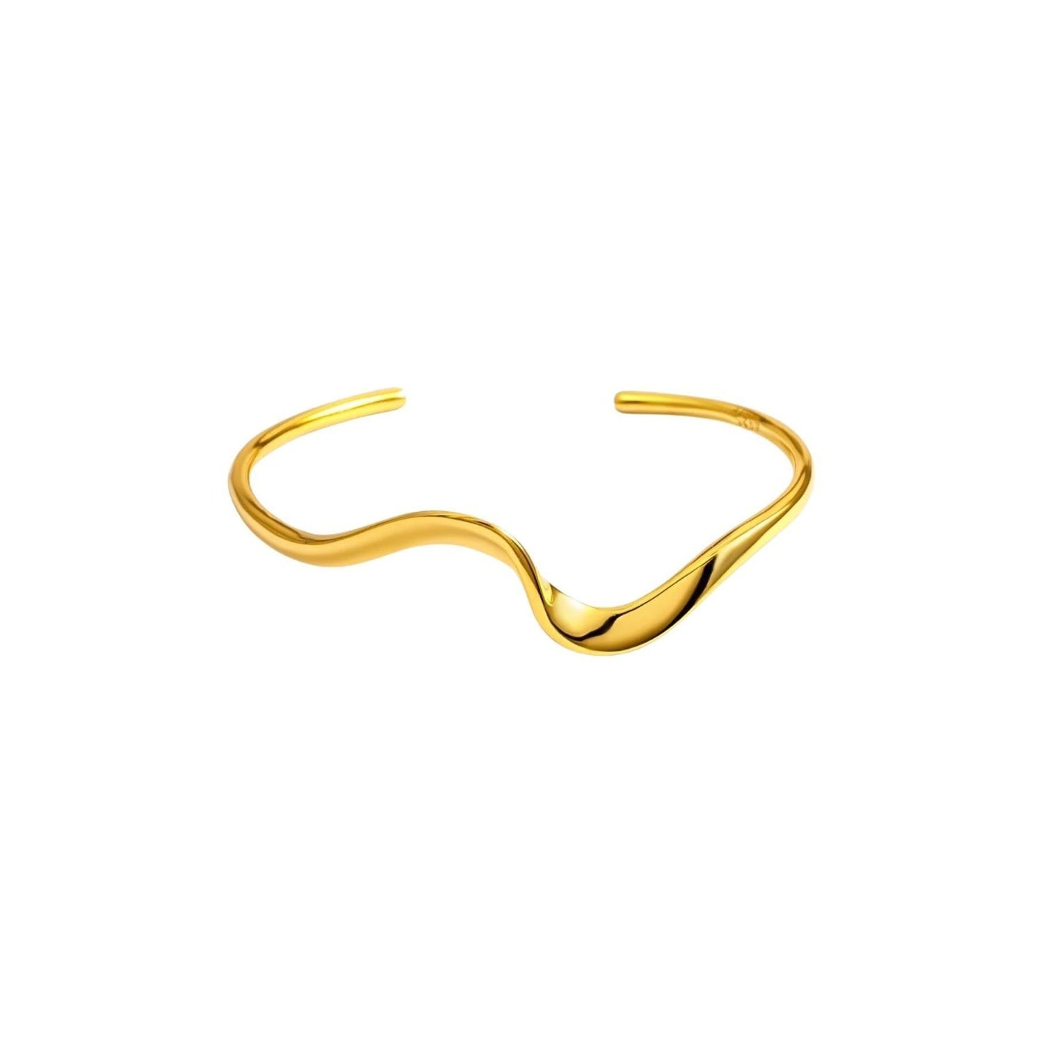 Wavy Gold Bracelet