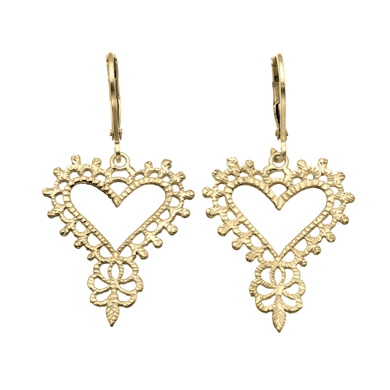 Heart Earrings Gold