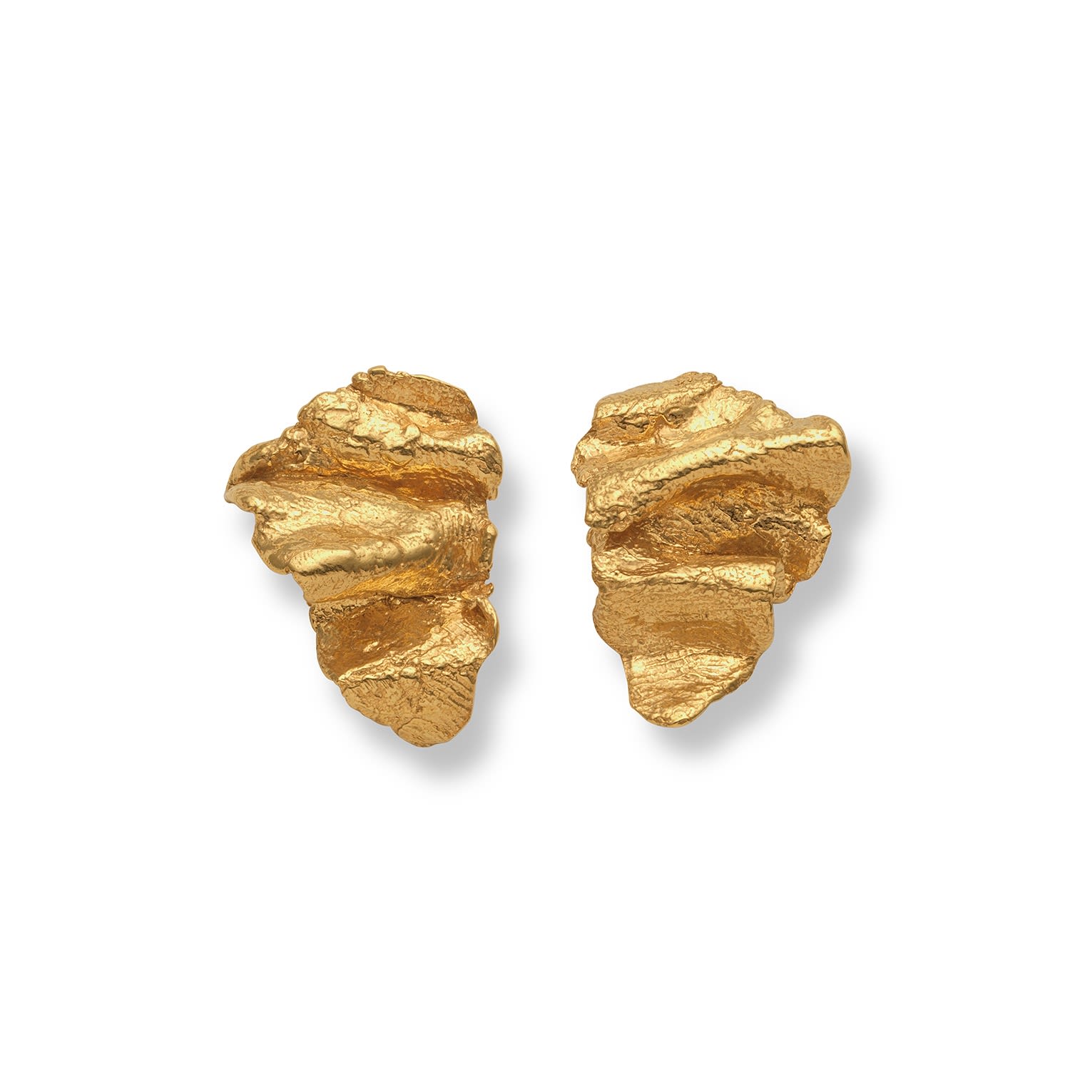 Artemis Wave Earrings Gold