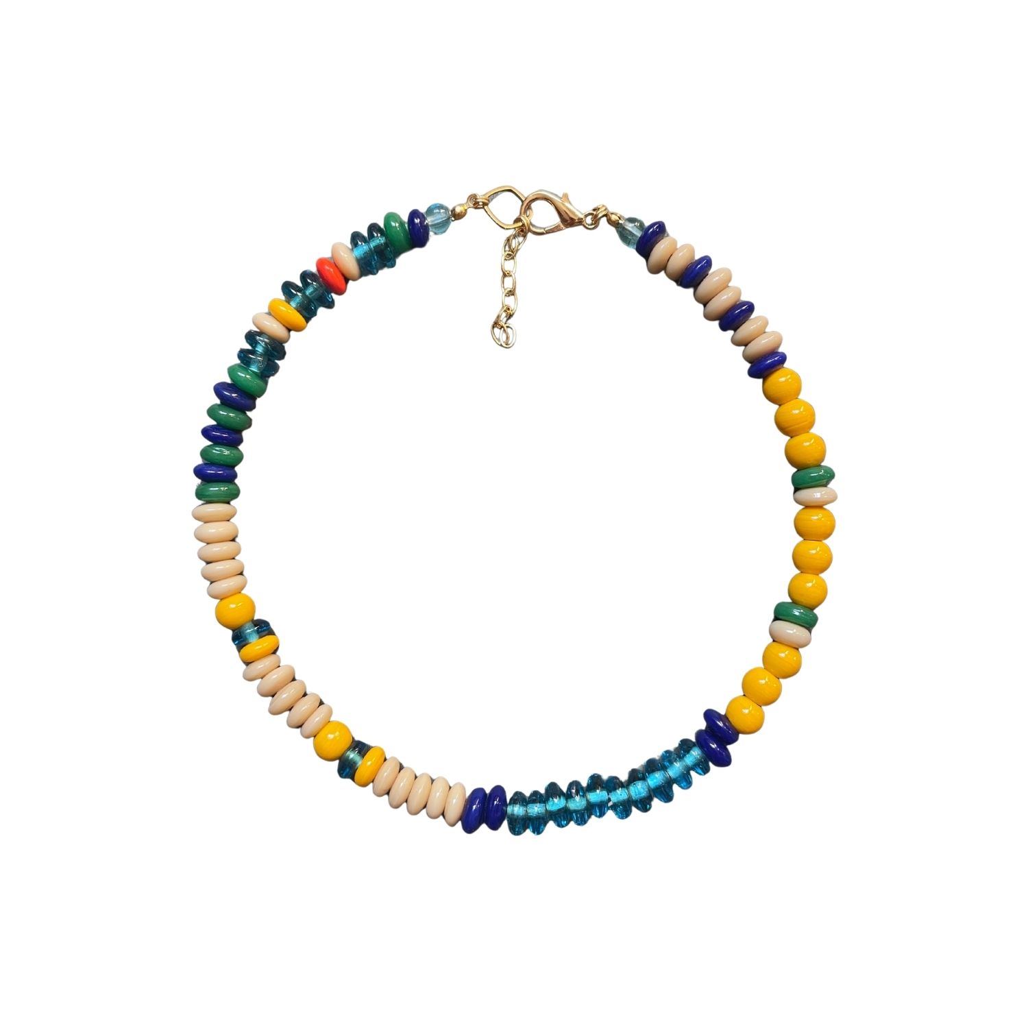 Jolene - Bold & Colorful Handmade Beaded Glass Necklace