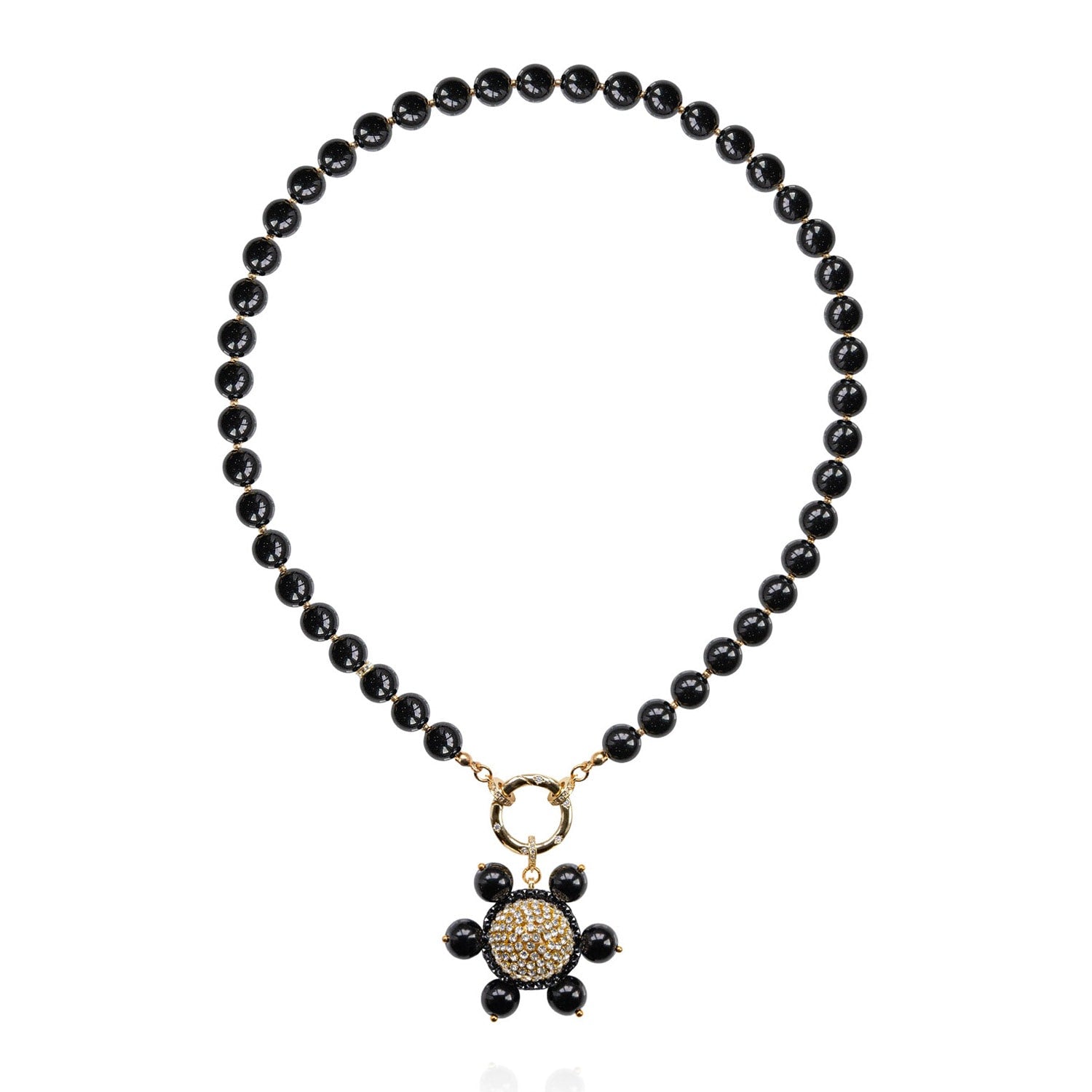 Jolie Necklace In Slick Black