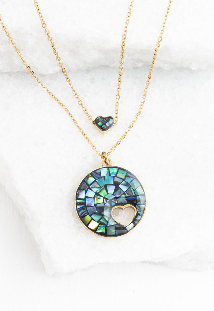 Journey Together Necklace Set In Captivating Abalone