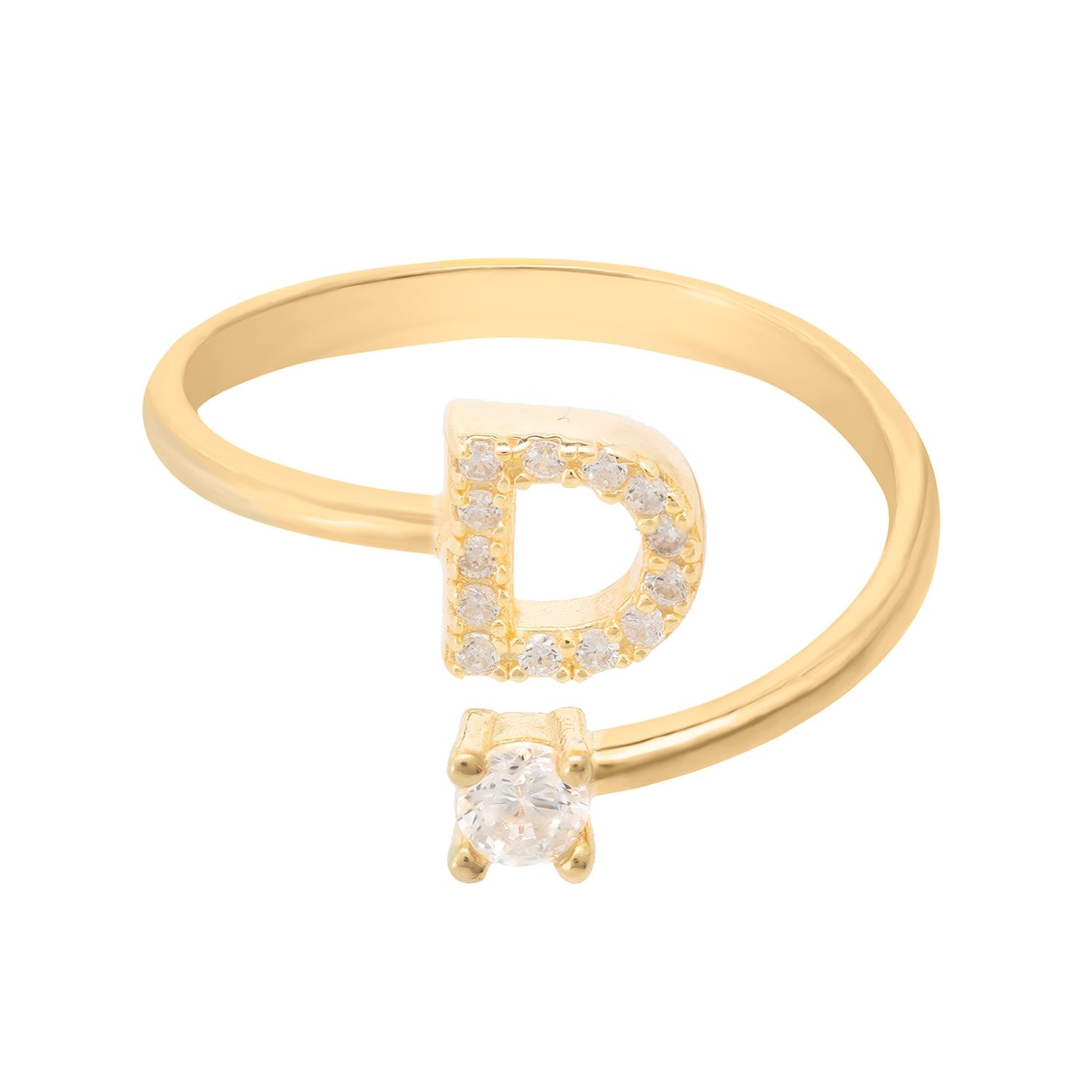 Initial Ring Gold D