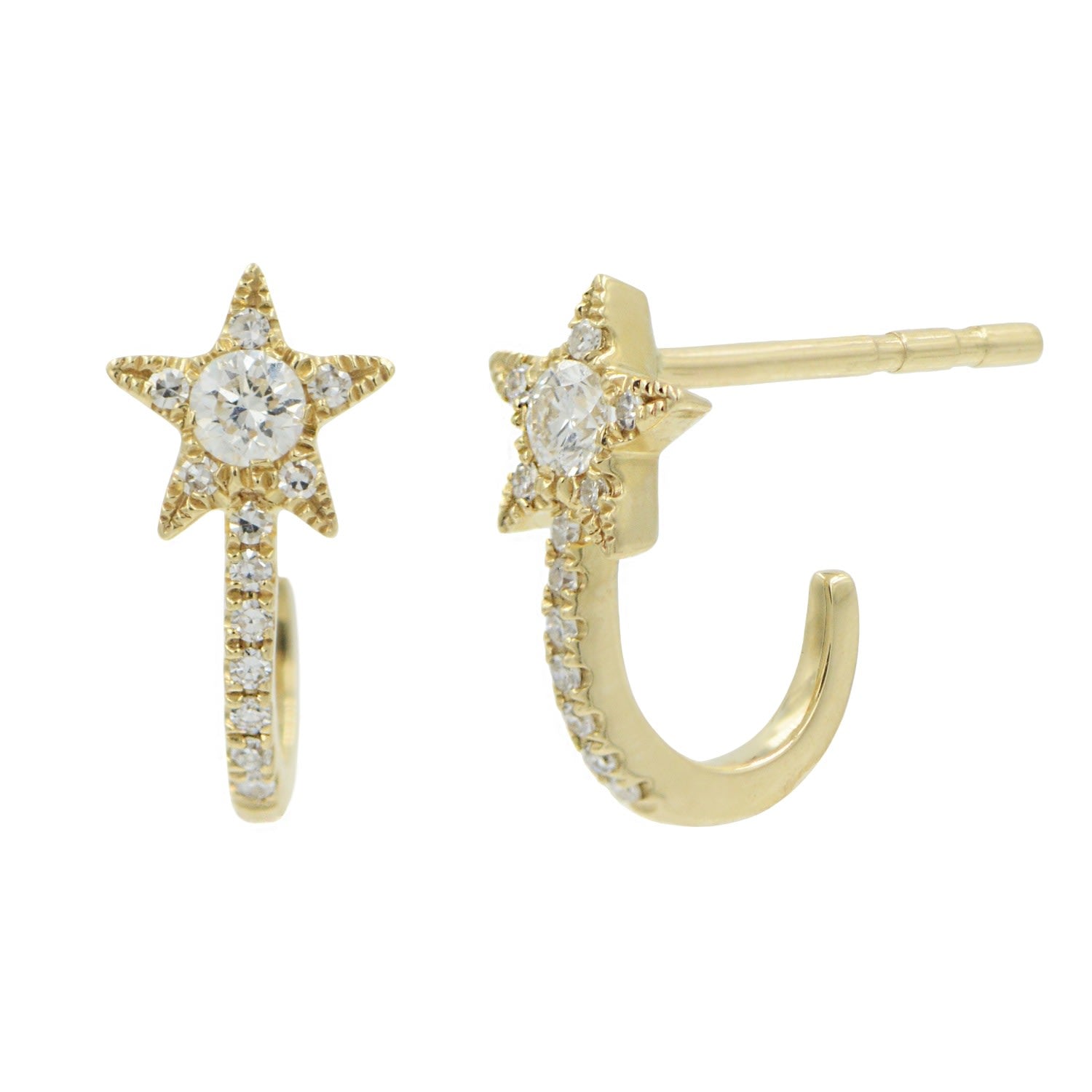 Diamond Star Huggies - Gold