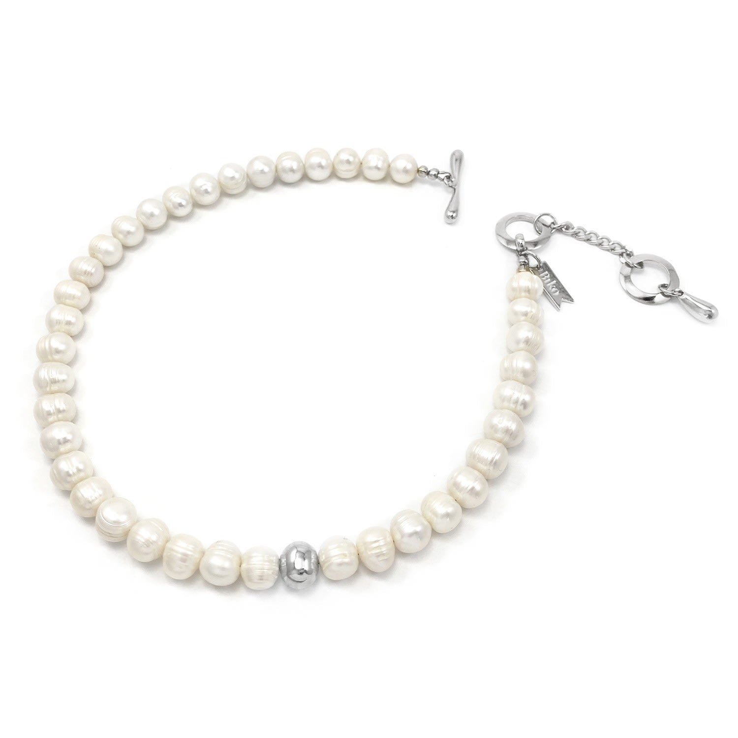 Paloma Pearl Collar Silver