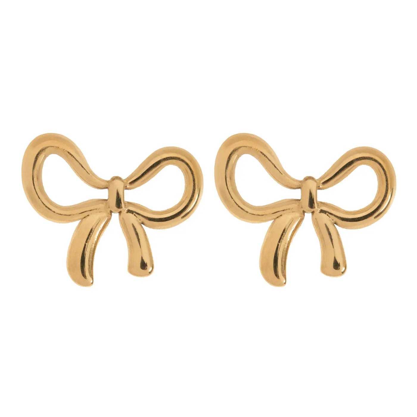 Juliette - Bow Stud Earrings Stainless Steel
