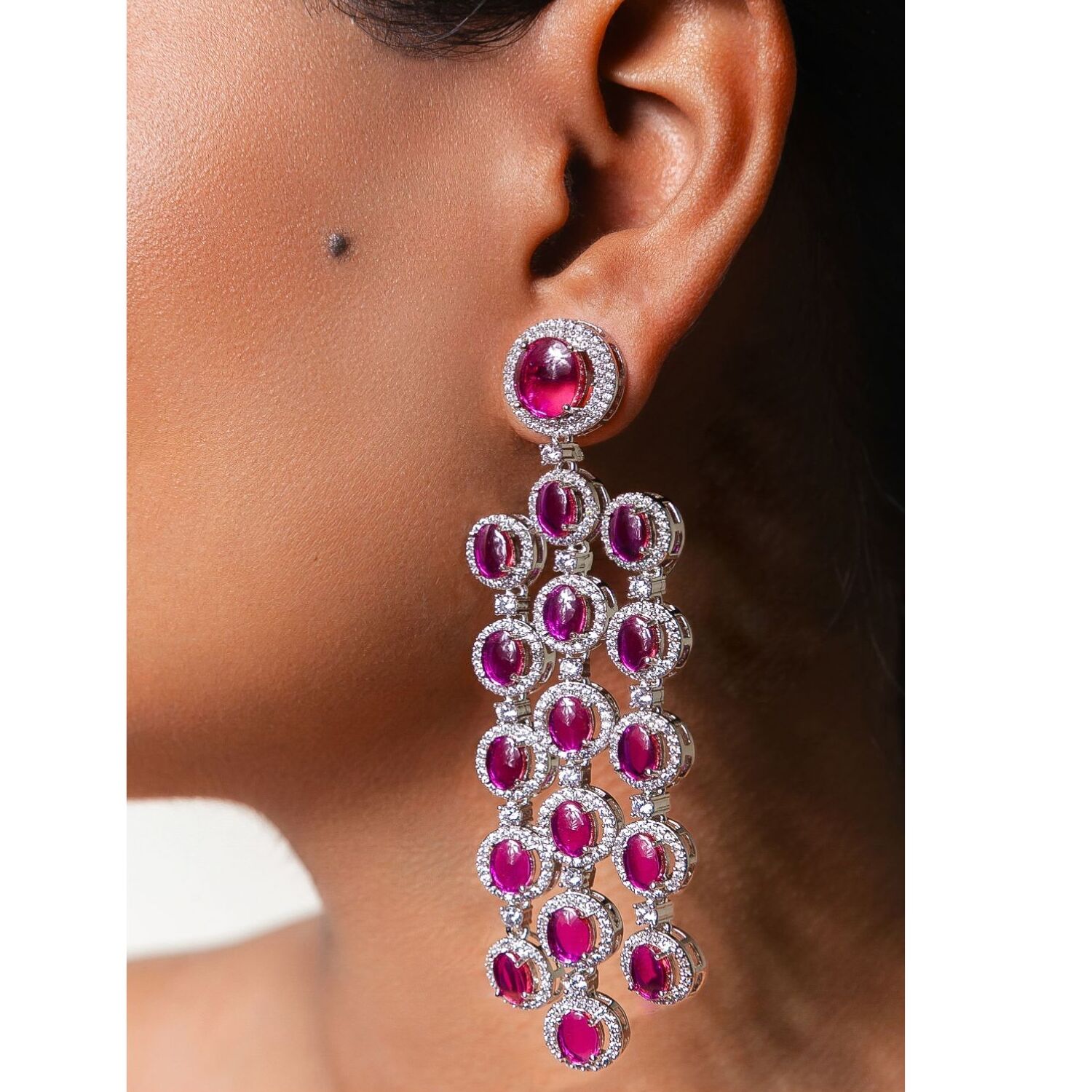 Julitte Red Earrings