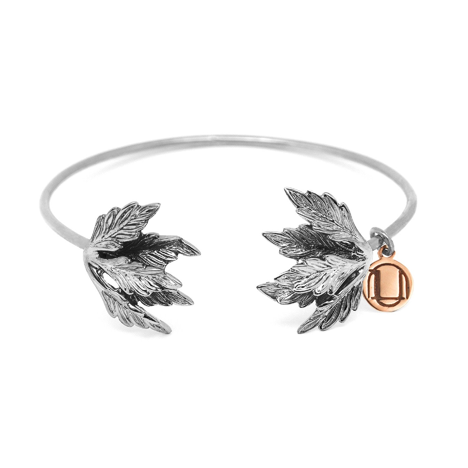 Jungle Bracelet With Leaves Sterling Silver