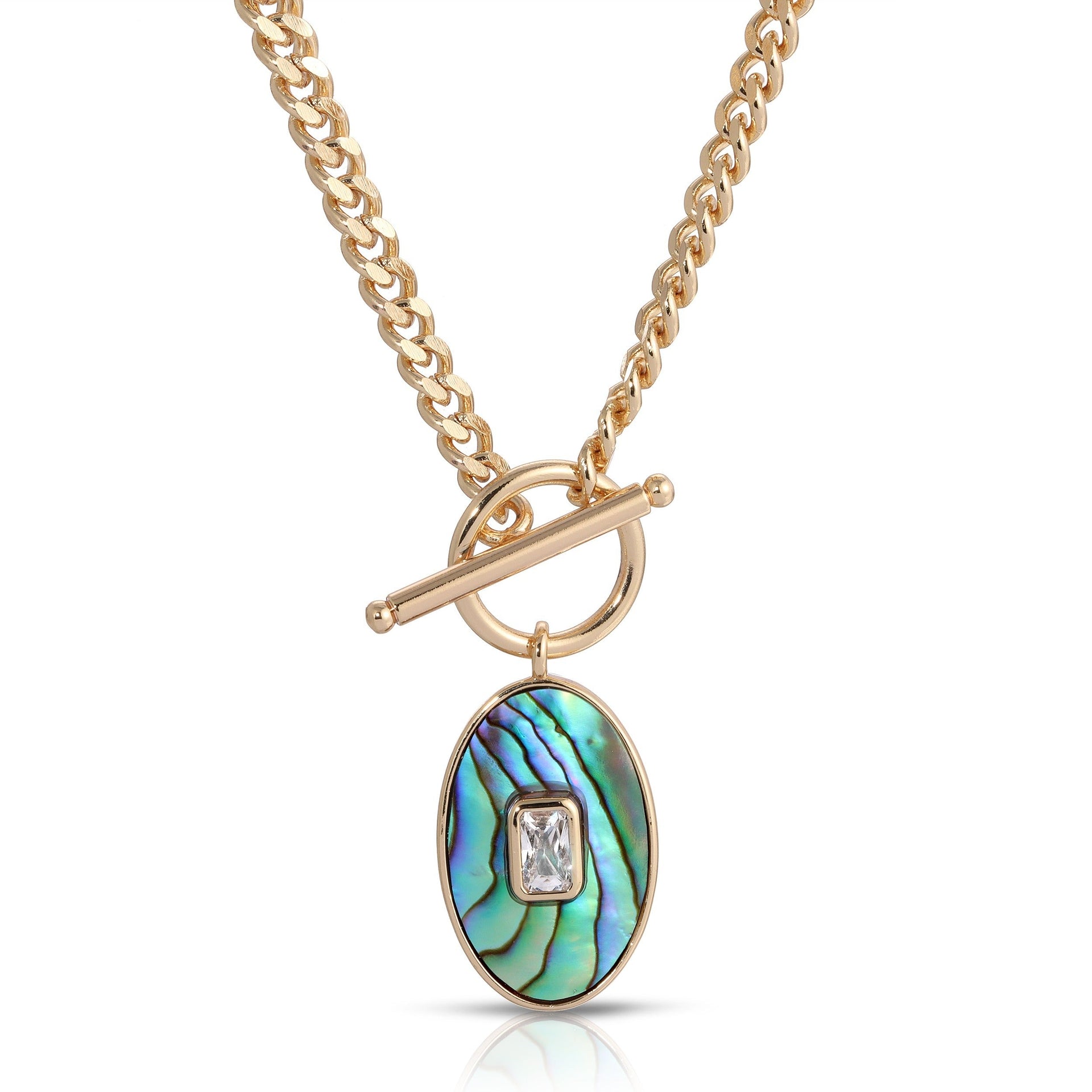 Juno Pendant Necklace - Abalone
