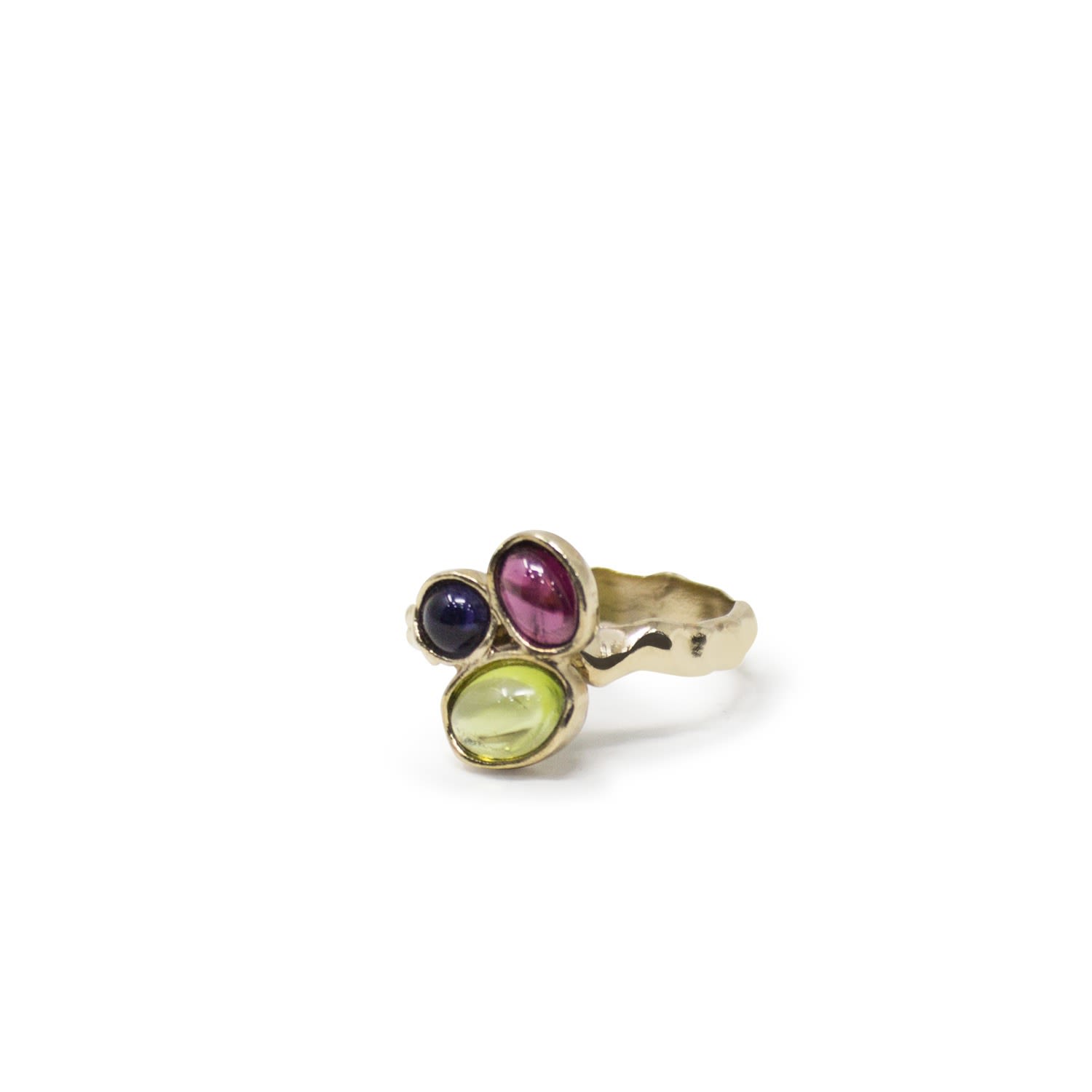 Cosmo Gold-Plated Multicolor Ring