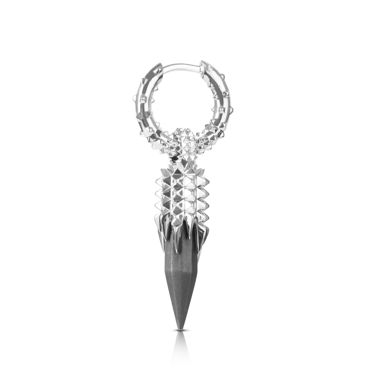 Dagger Hoops - Silver
