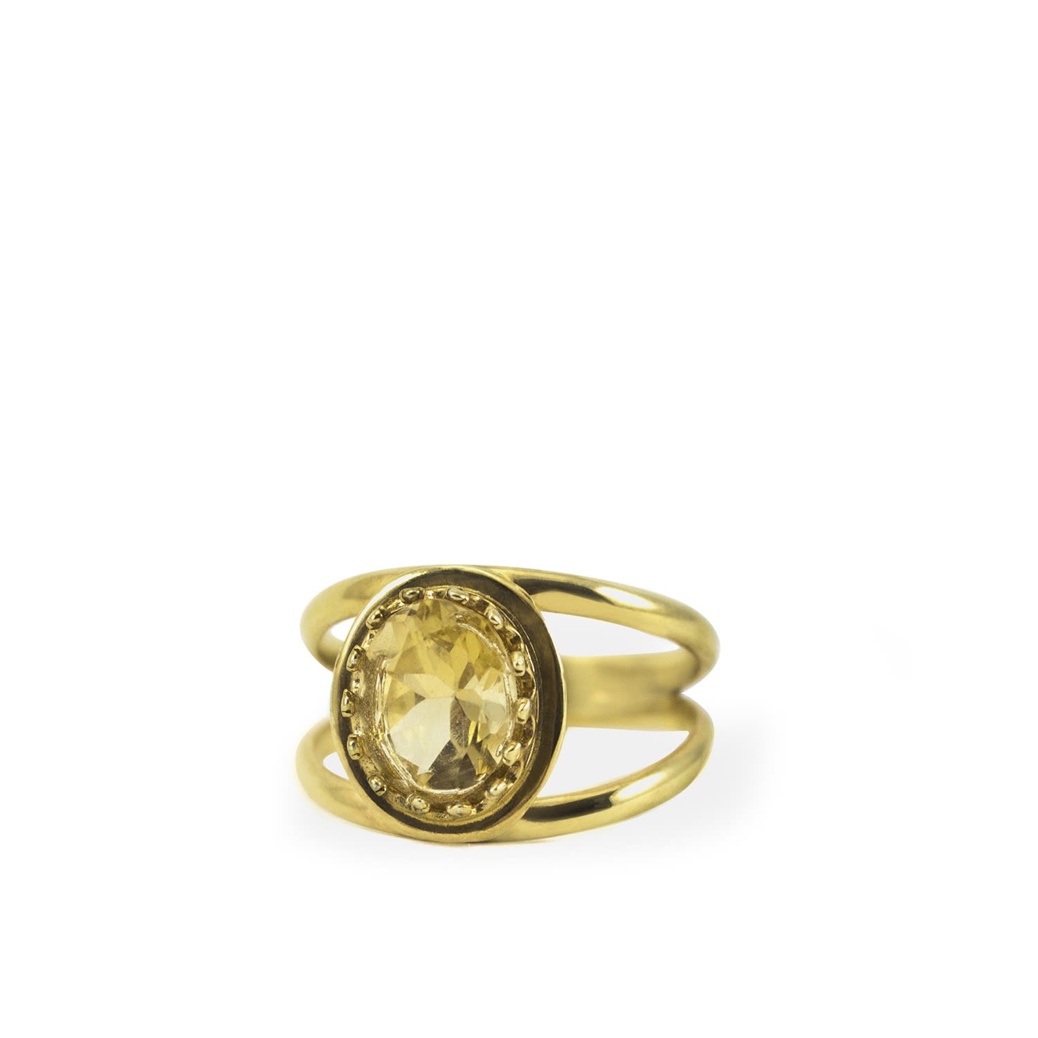 Luccichio Citrine Stacking Ring