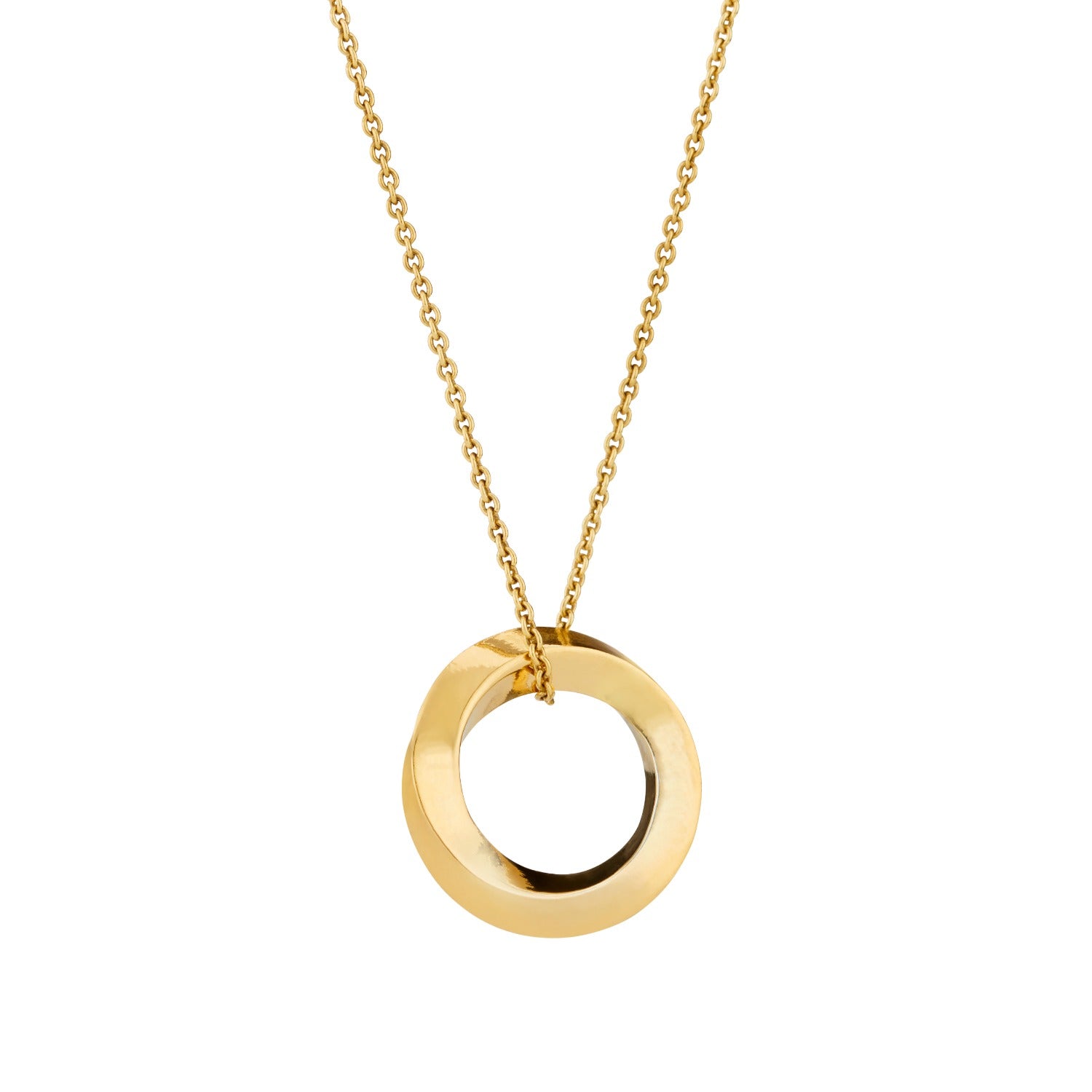Gold Plated Forever Circle Necklace