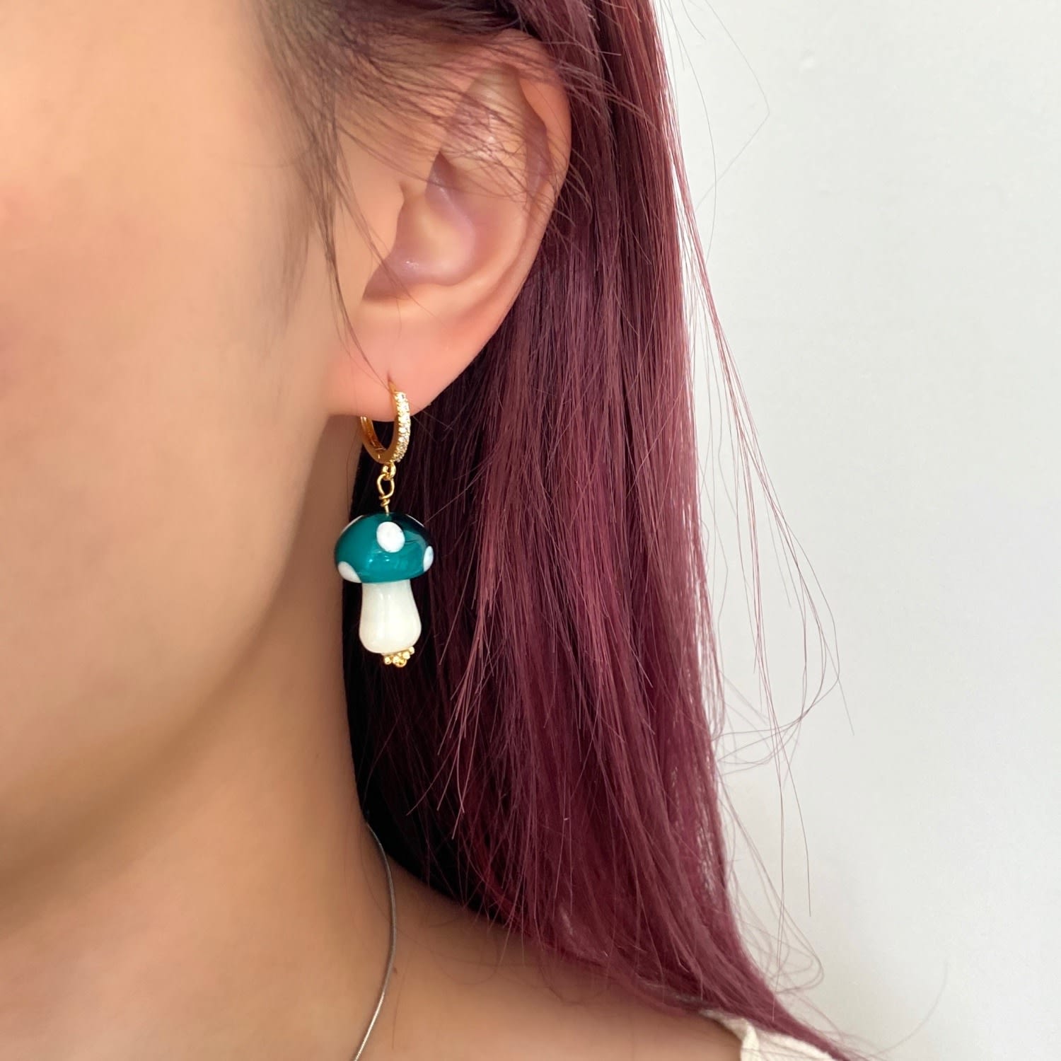 Mushrooms Hoops Earring - Poison